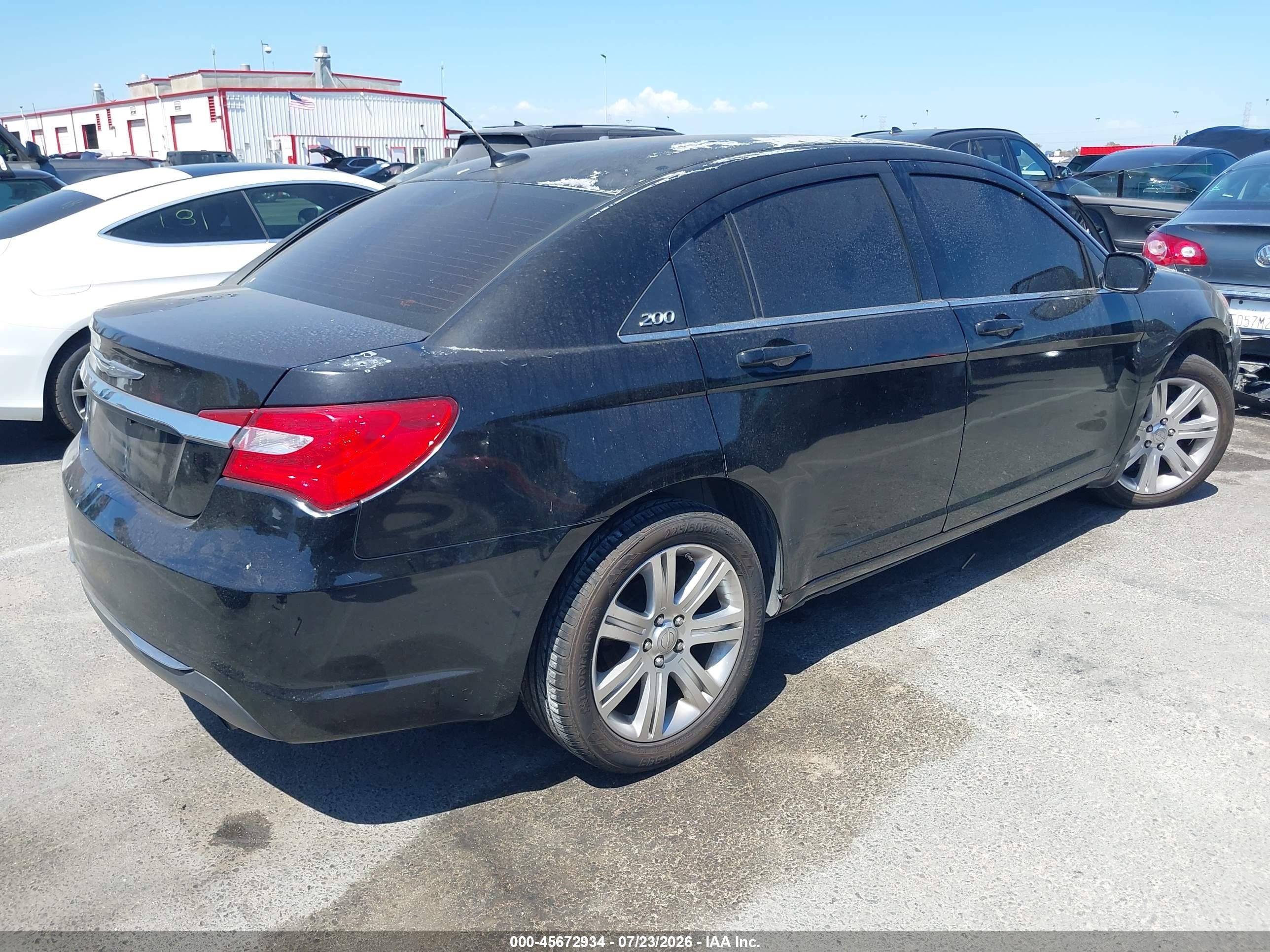 2013 Chrysler 200 Lx Black vin: 1C3CCBAB2DN640000