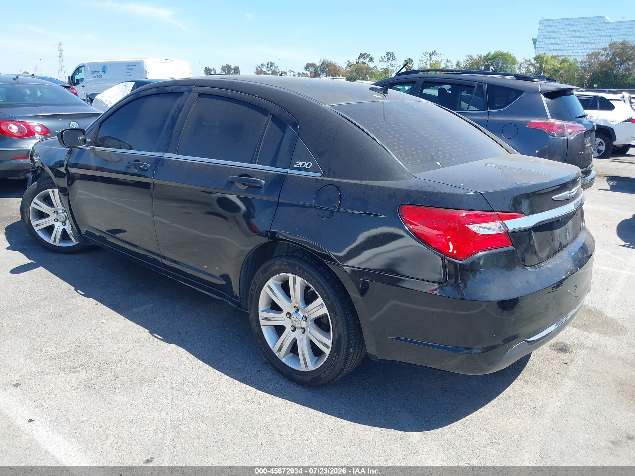 2013 Chrysler 200 Lx Black vin: 1C3CCBAB2DN640000