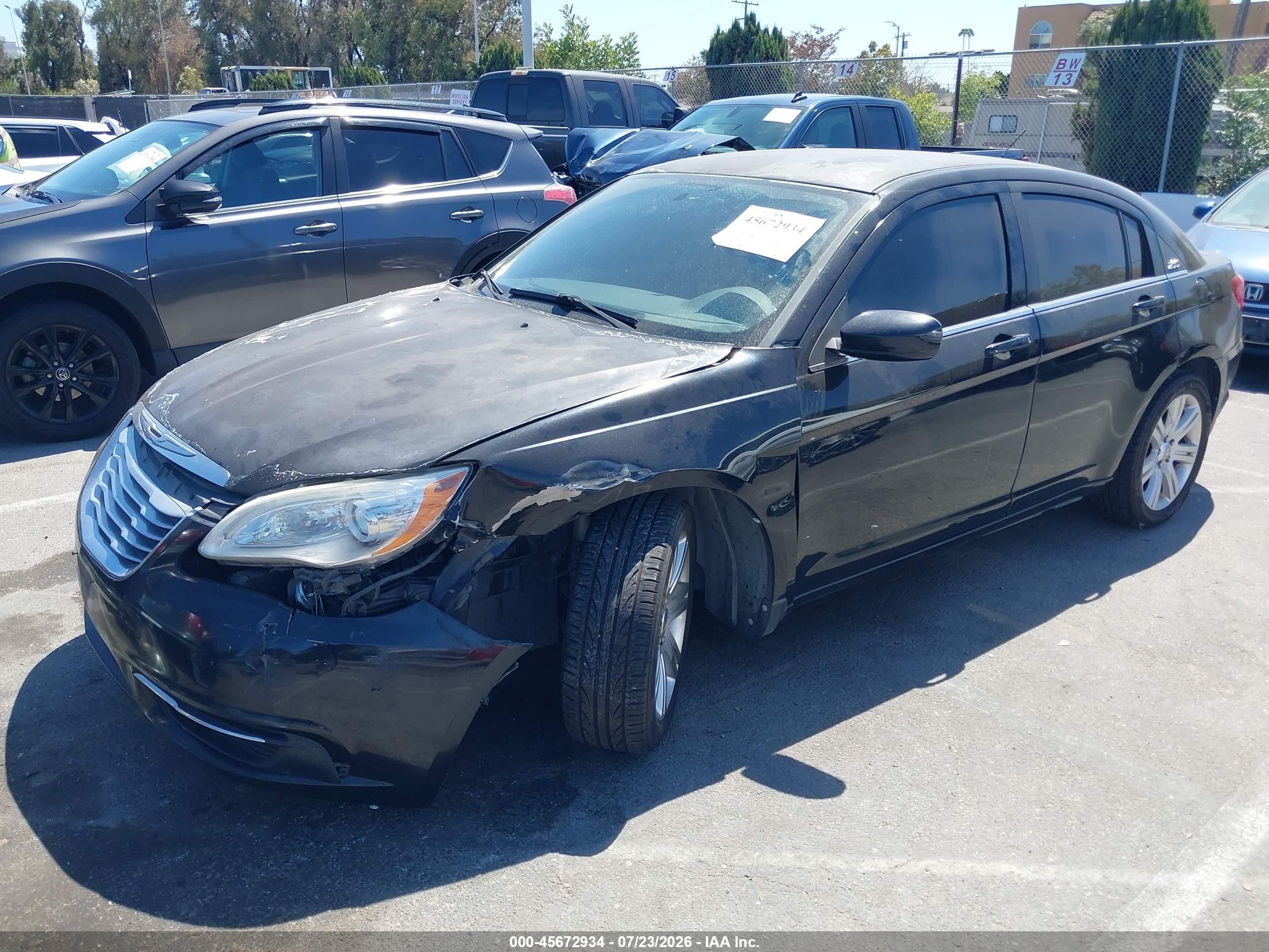 2013 Chrysler 200 Lx Black vin: 1C3CCBAB2DN640000