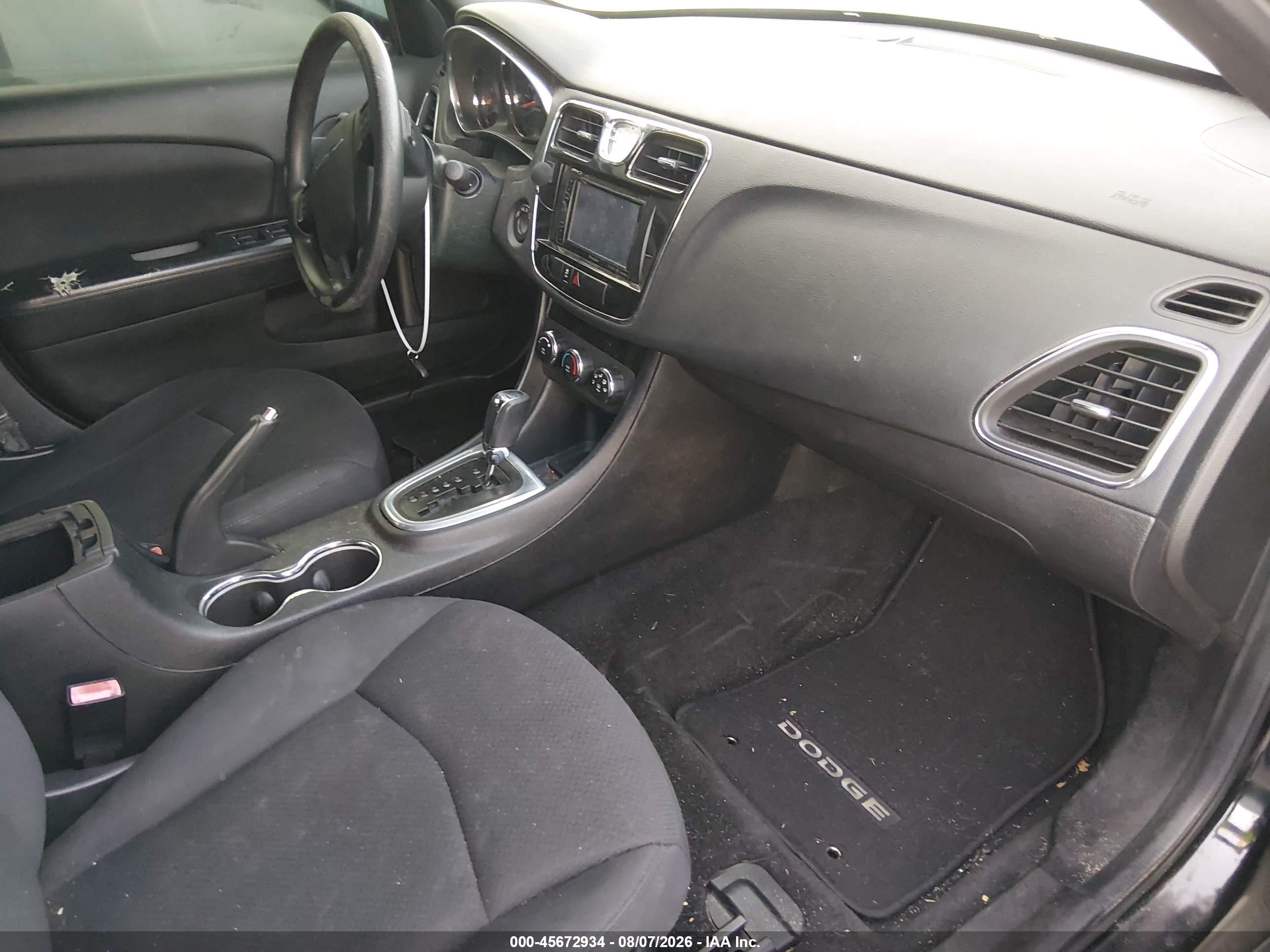 2013 Chrysler 200 Lx Black vin: 1C3CCBAB2DN640000