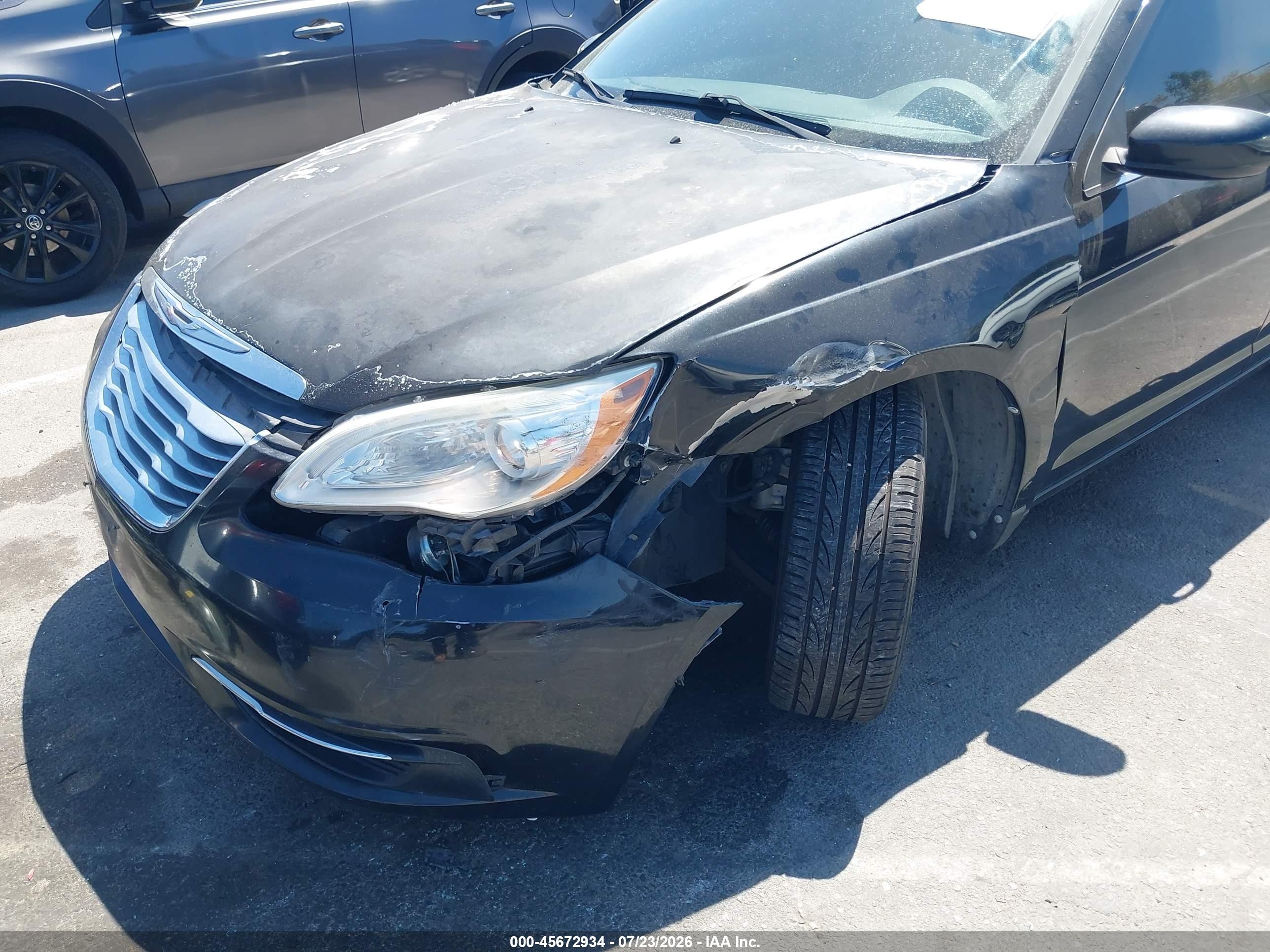2013 Chrysler 200 Lx Black vin: 1C3CCBAB2DN640000