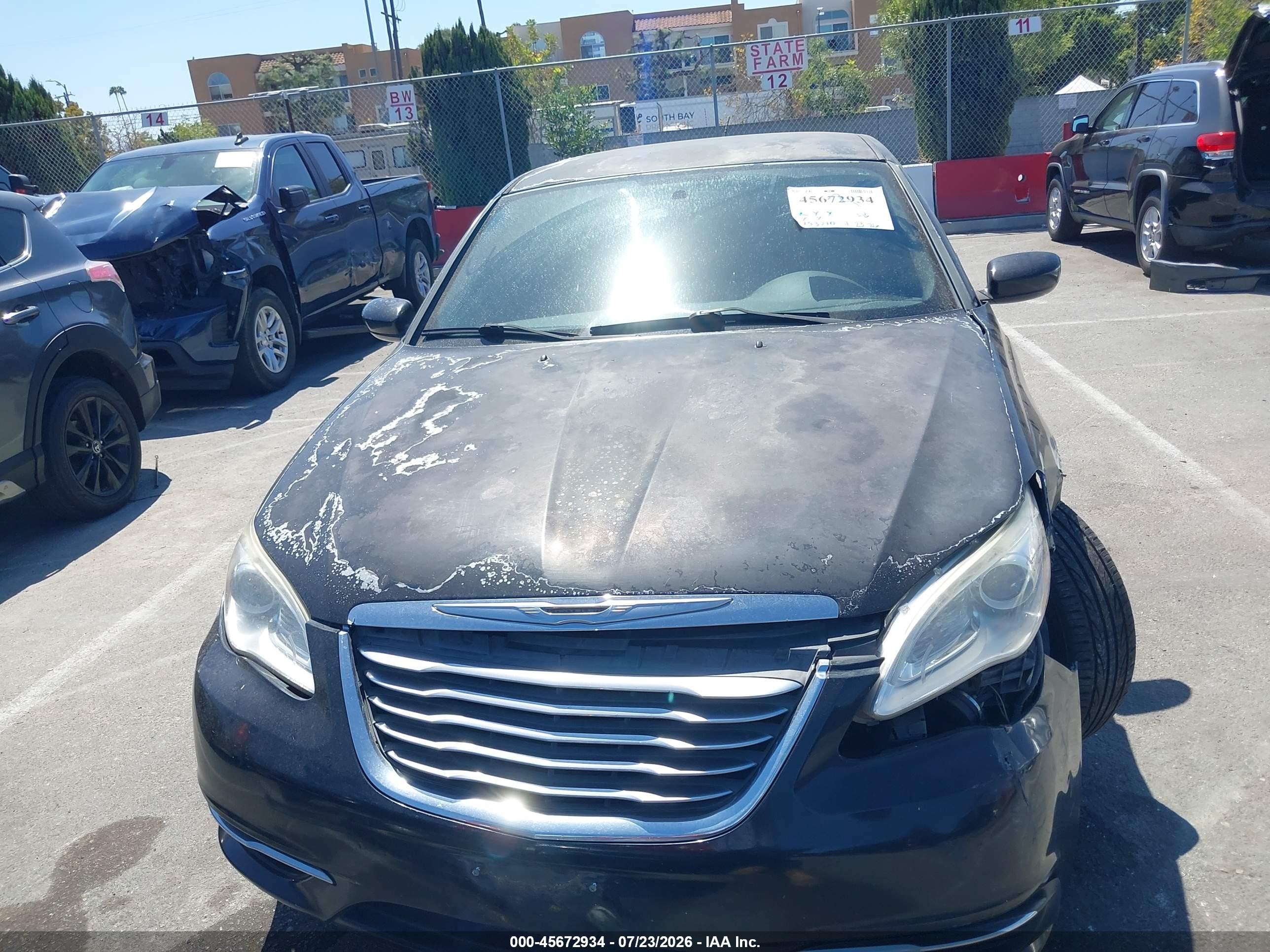 2013 Chrysler 200 Lx Black vin: 1C3CCBAB2DN640000