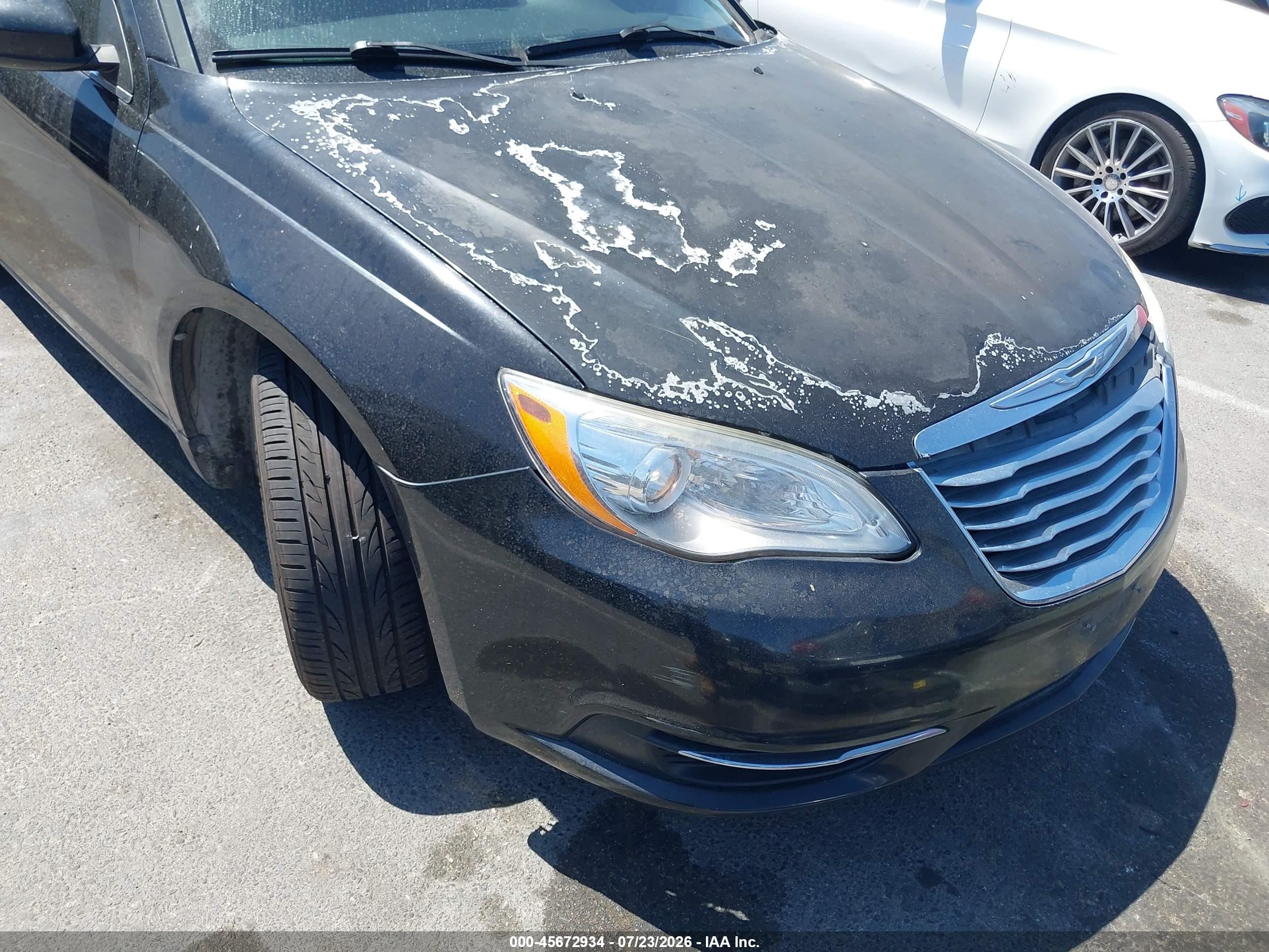 2013 Chrysler 200 Lx Black vin: 1C3CCBAB2DN640000