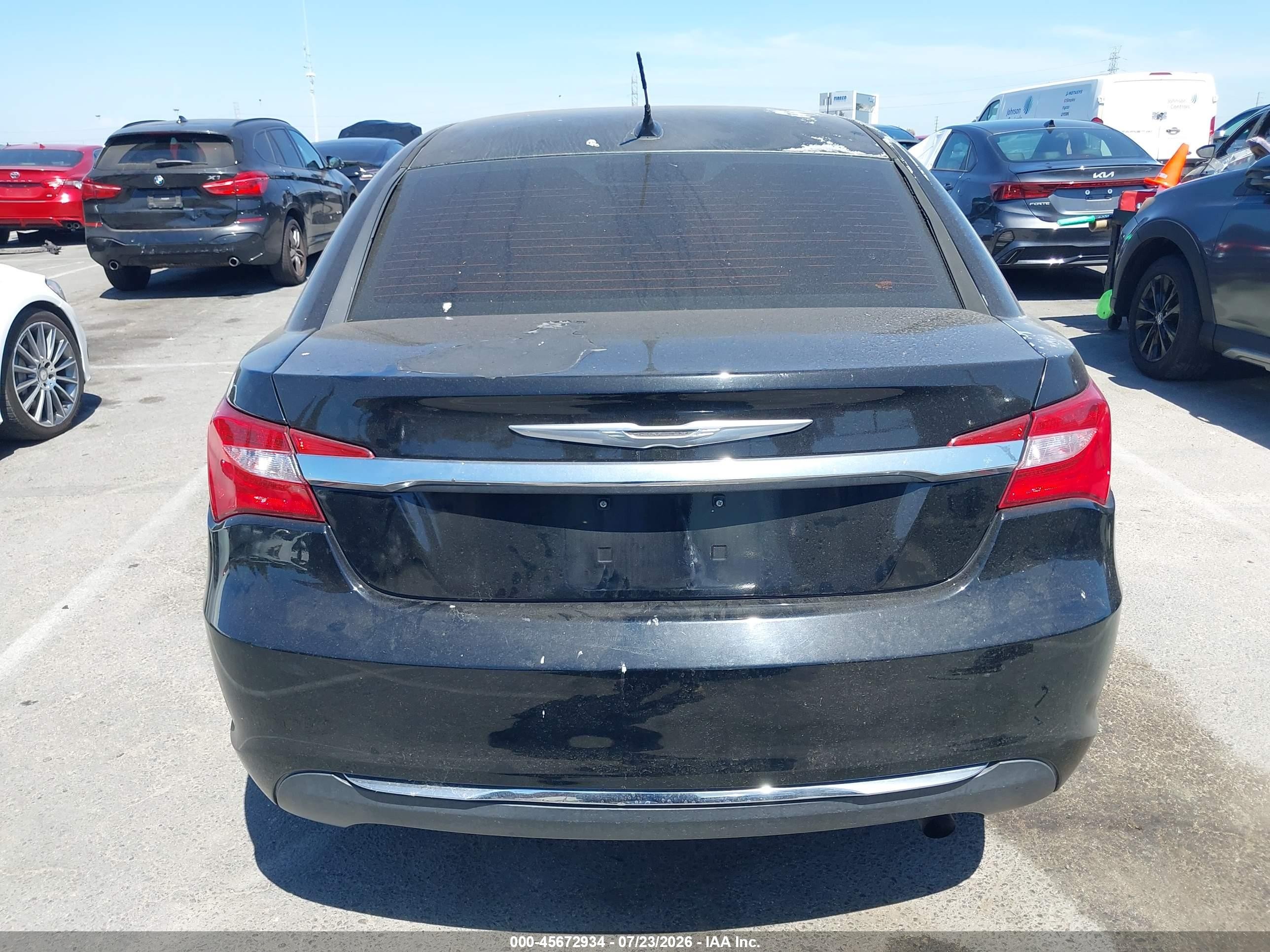 2013 Chrysler 200 Lx Black vin: 1C3CCBAB2DN640000