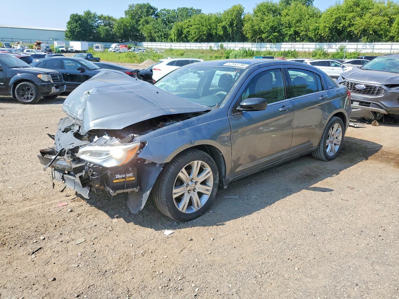 2013 Chrysler 200 Lx Gray vin: 1C3CCBAB2DN640661