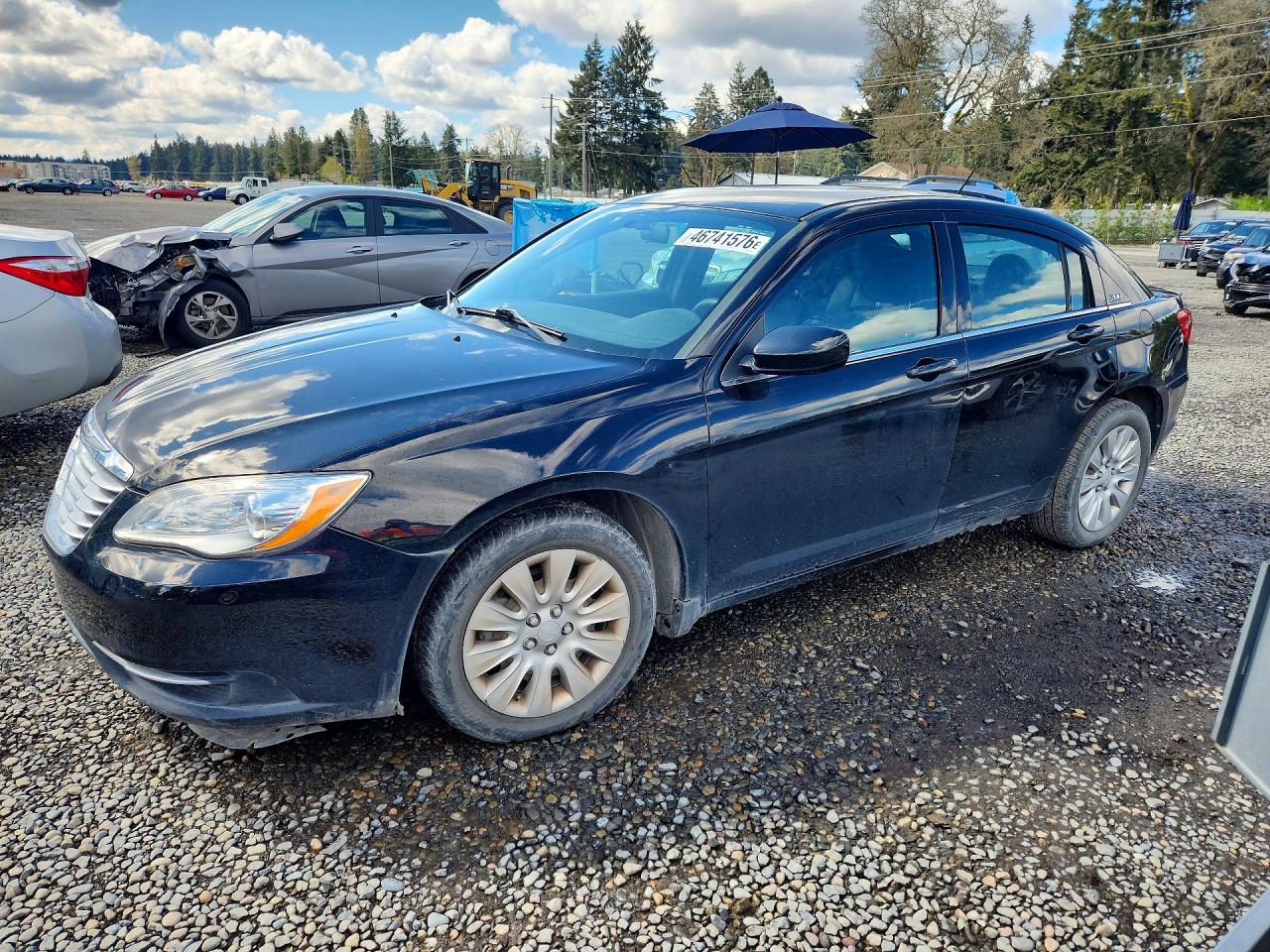 2014 Chrysler 200 Lx Black vin: 1C3CCBAB2EN125273