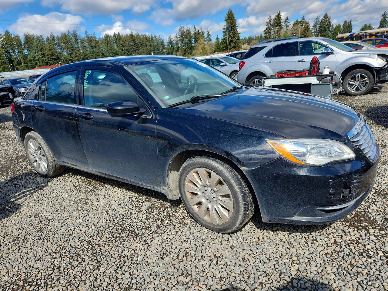 2014 Chrysler 200 Lx Black vin: 1C3CCBAB2EN125273