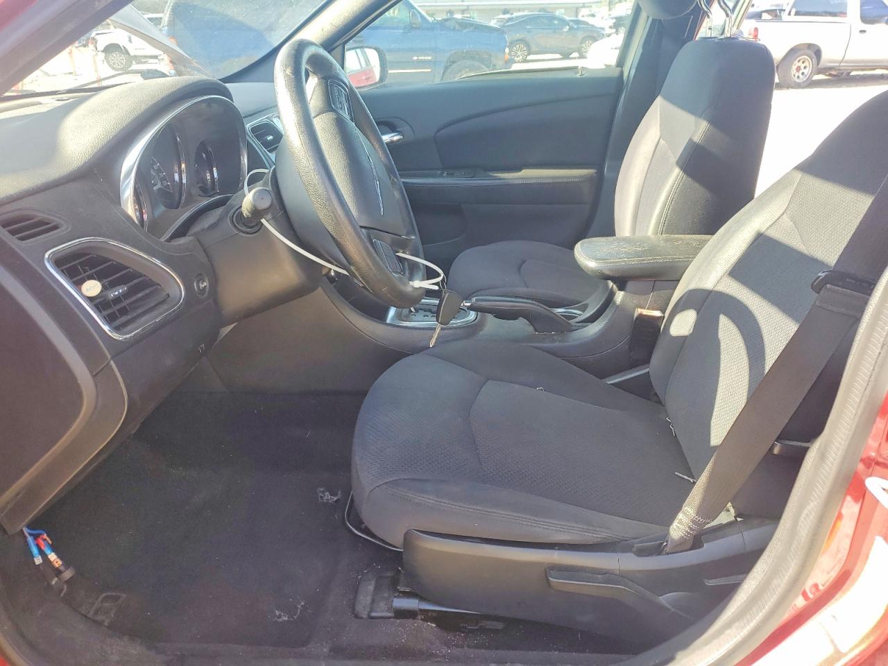 2014 Chrysler 200 Lx Black vin: 1C3CCBAB2EN146687
