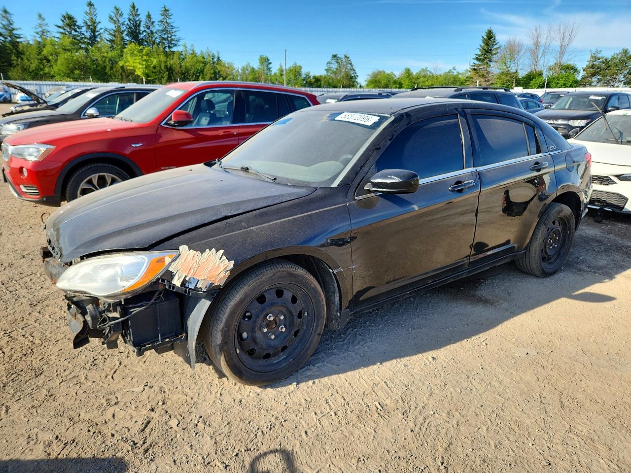 2013 Chrysler 200 Черный vin: 1C3CCBAB3DN532744