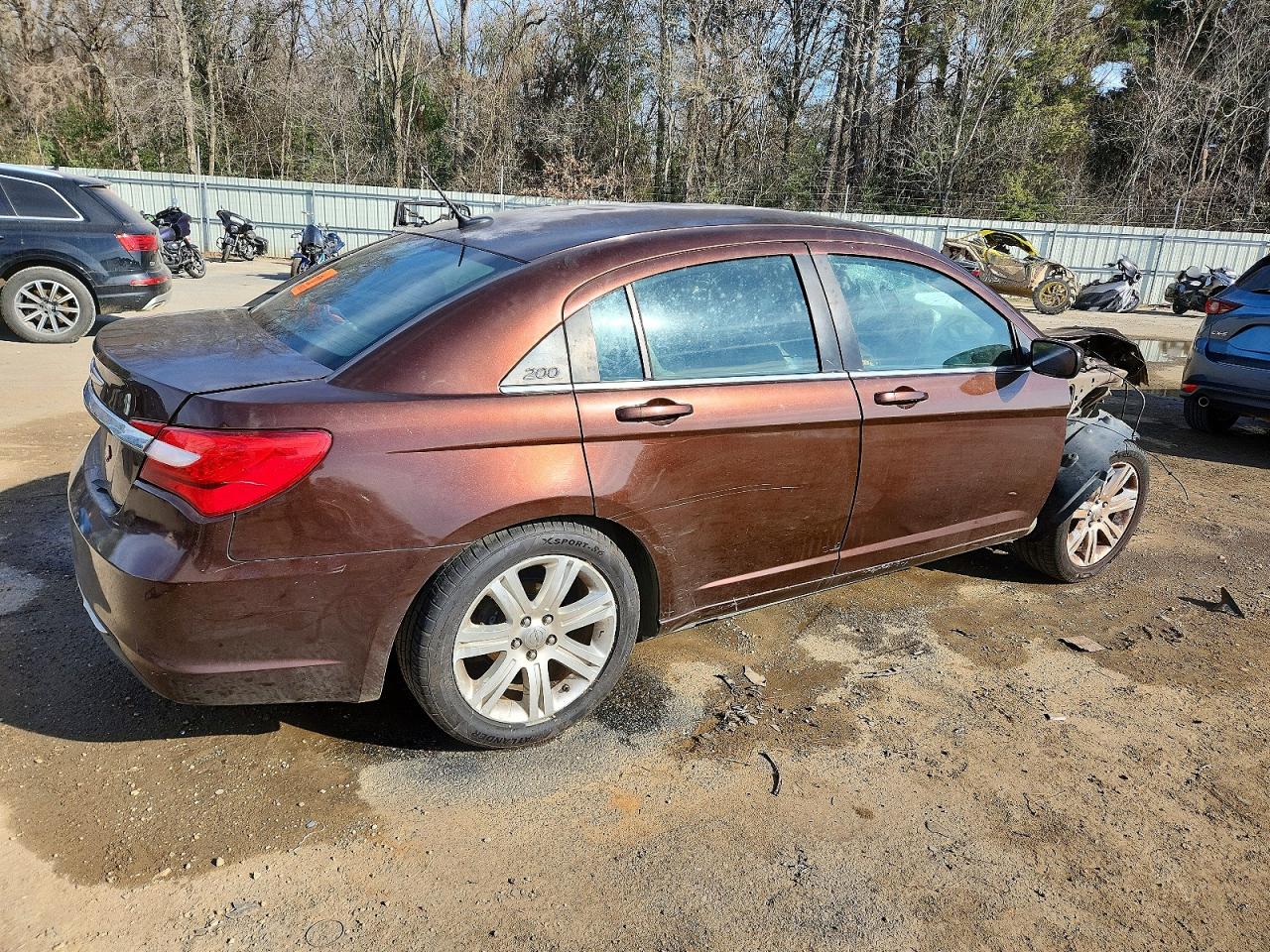 2013 Chrysler 200 Lx Brown vin: 1C3CCBAB3DN660305