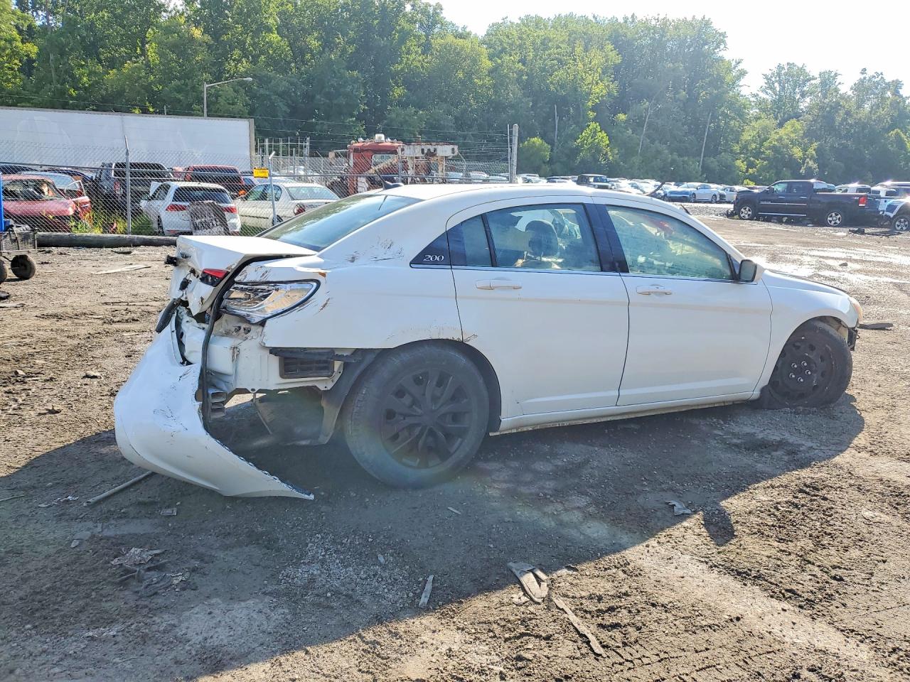 2014 Chrysler 200 Lx Белый vin: 1C3CCBAB3EN123886