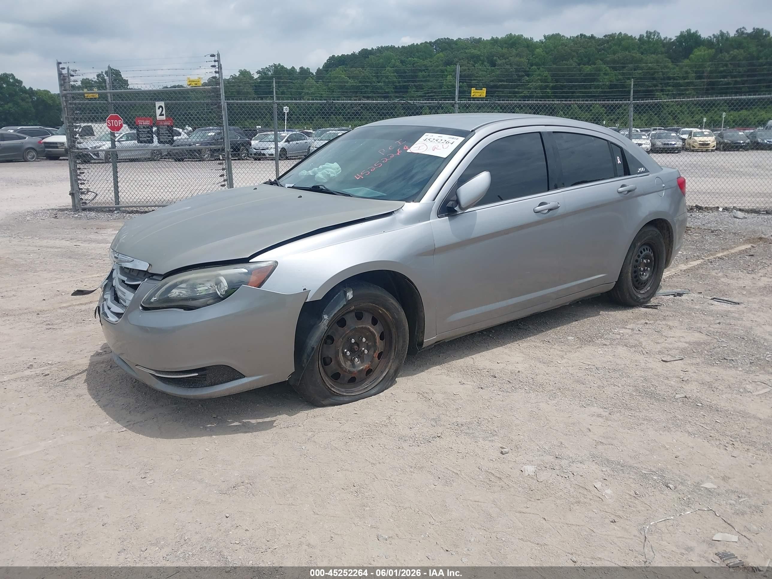 2014 Chrysler 200 Lx Silver vin: 1C3CCBAB3EN204564