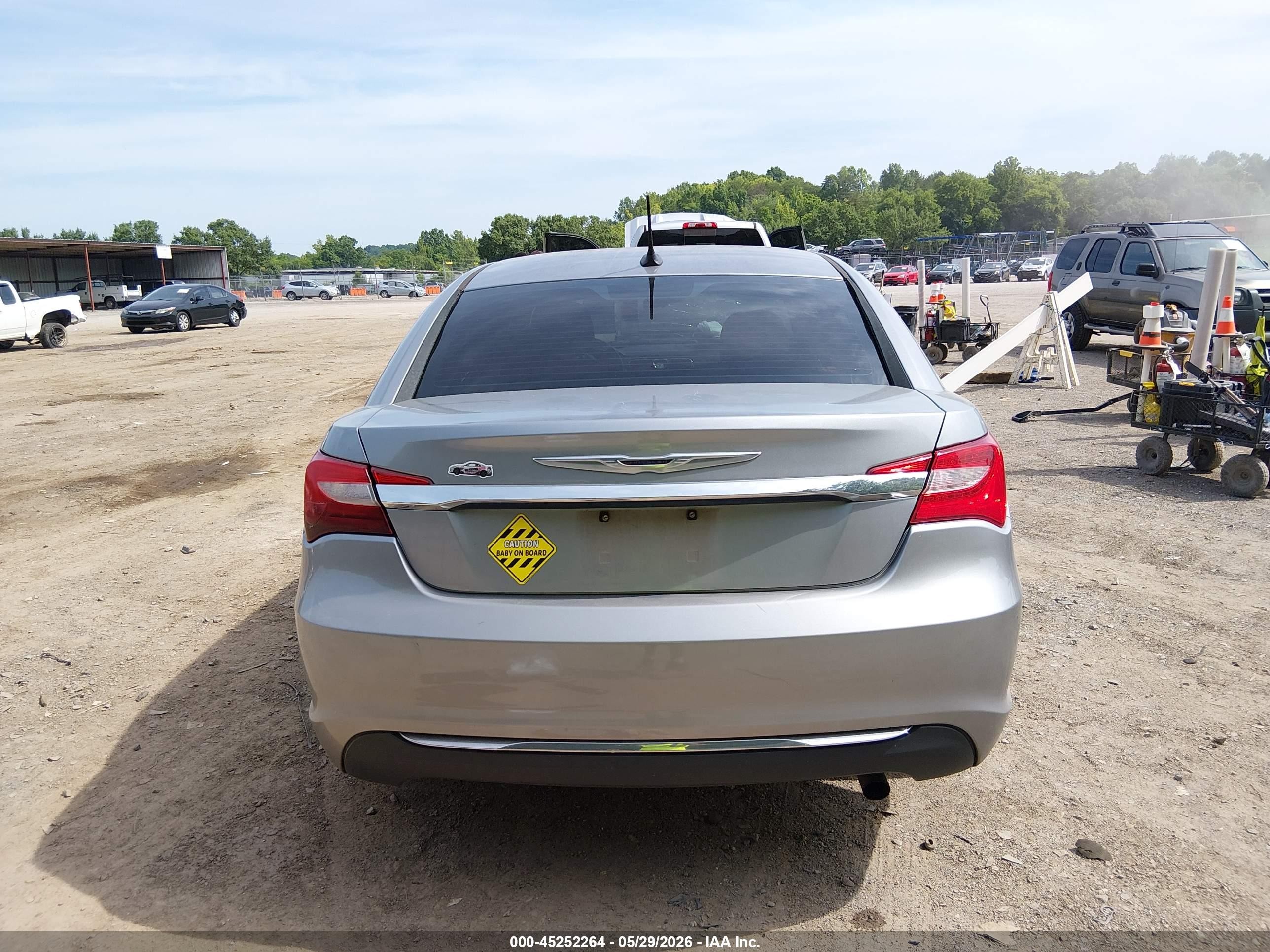 2014 Chrysler 200 Lx Silver vin: 1C3CCBAB3EN204564