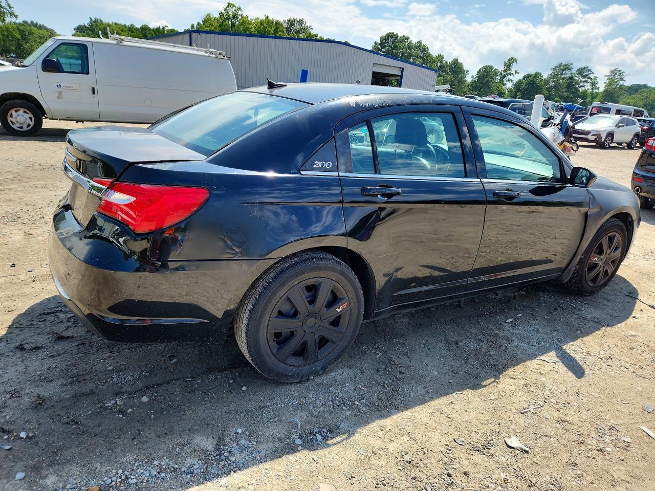 2014 Chrysler 200 Lx Black vin: 1C3CCBAB3EN211398