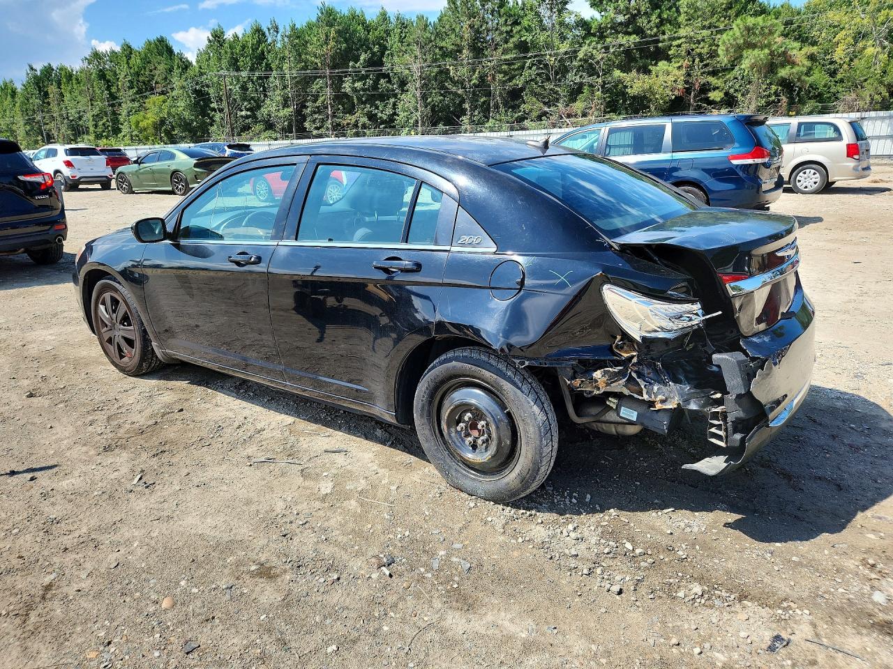 2014 Chrysler 200 Lx Black vin: 1C3CCBAB3EN211398