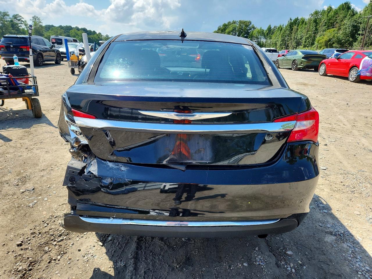 2014 Chrysler 200 Lx Black vin: 1C3CCBAB3EN211398