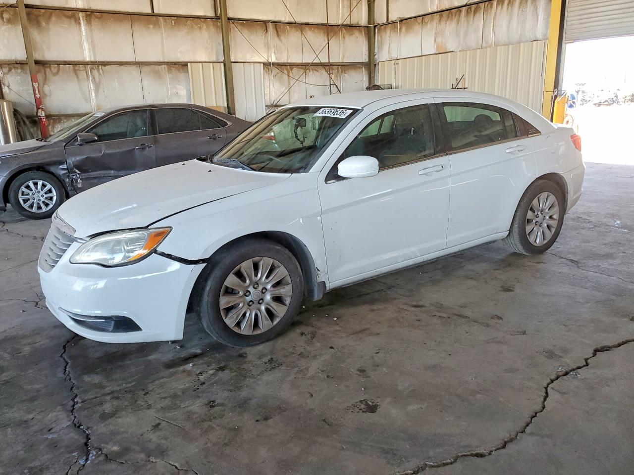 2014 Chrysler 200 Lx White vin: 1C3CCBAB3EN212759