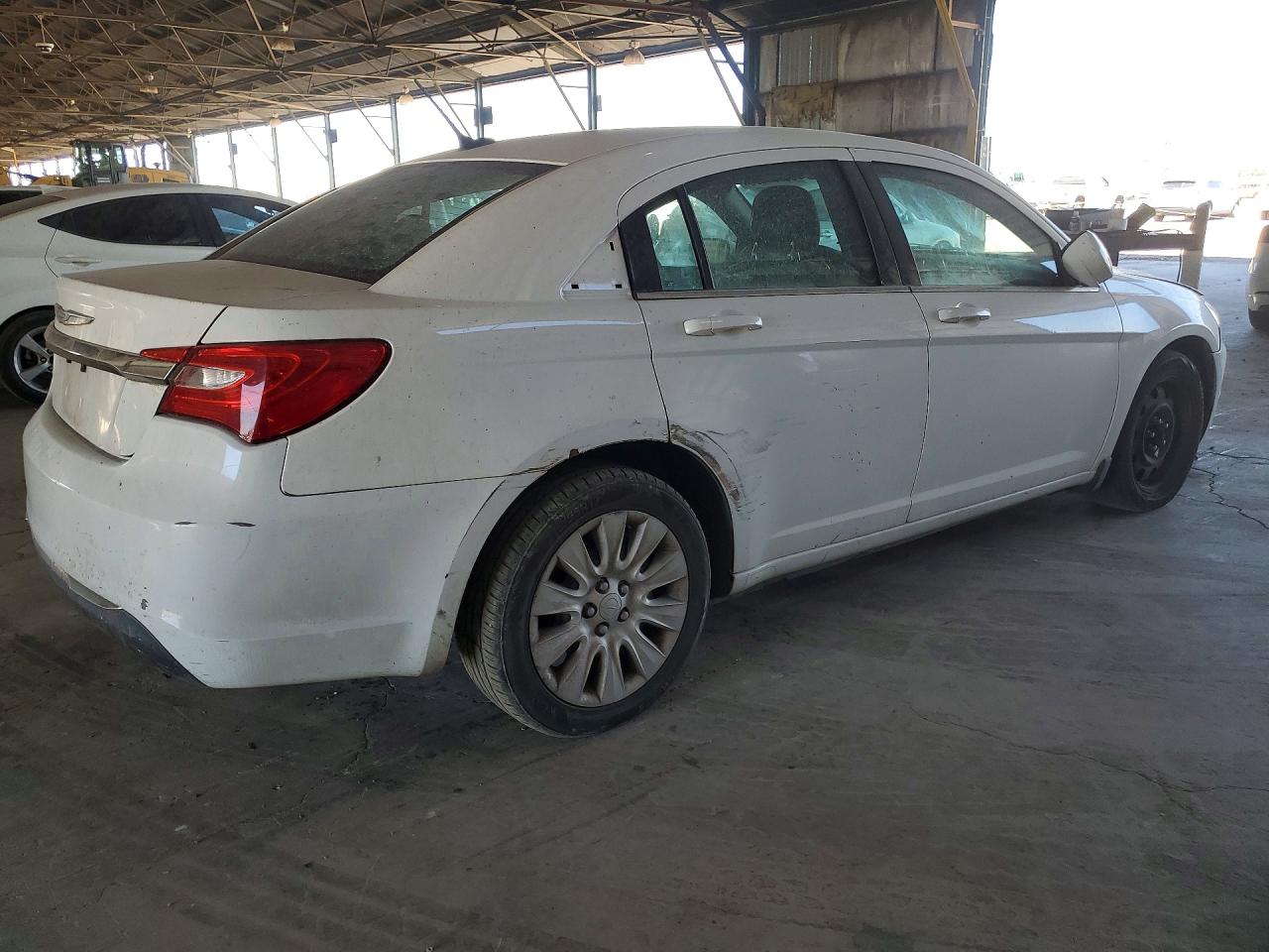 2014 Chrysler 200 Lx White vin: 1C3CCBAB3EN212759
