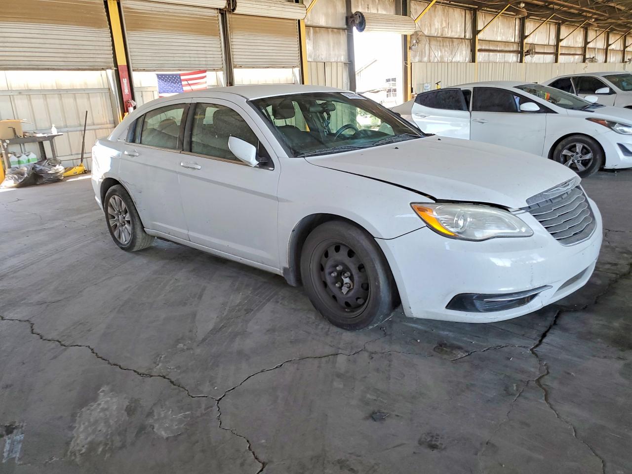 2014 Chrysler 200 Lx White vin: 1C3CCBAB3EN212759
