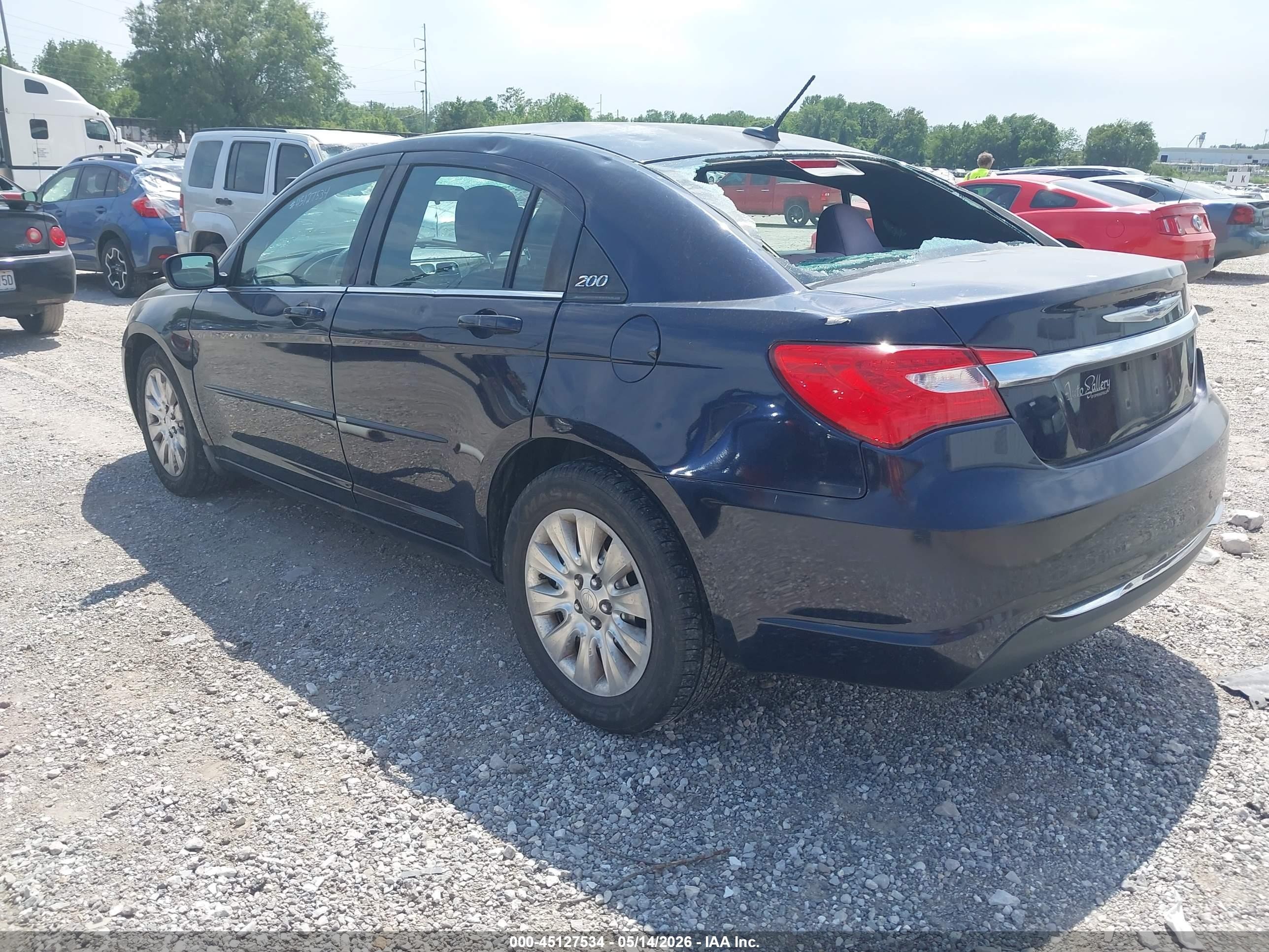 2012 Chrysler 200 Lx Синий vin: 1C3CCBAB4CN257237