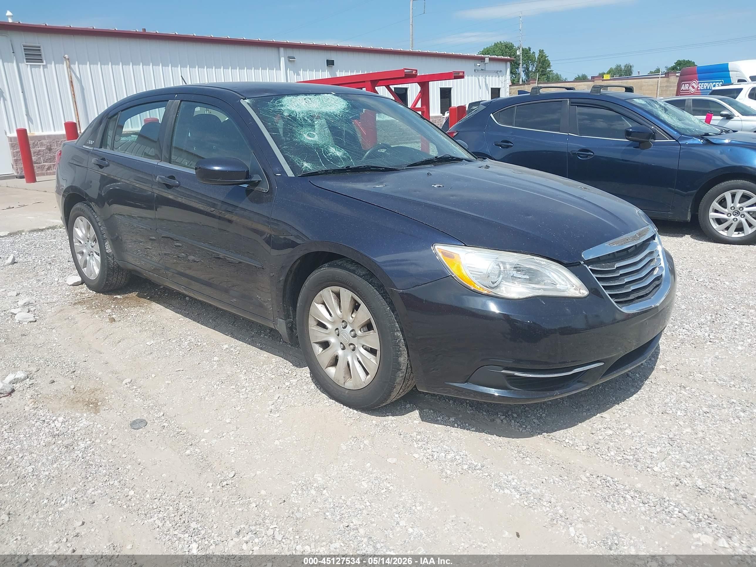 2012 Chrysler 200 Lx Blue vin: 1C3CCBAB4CN257237