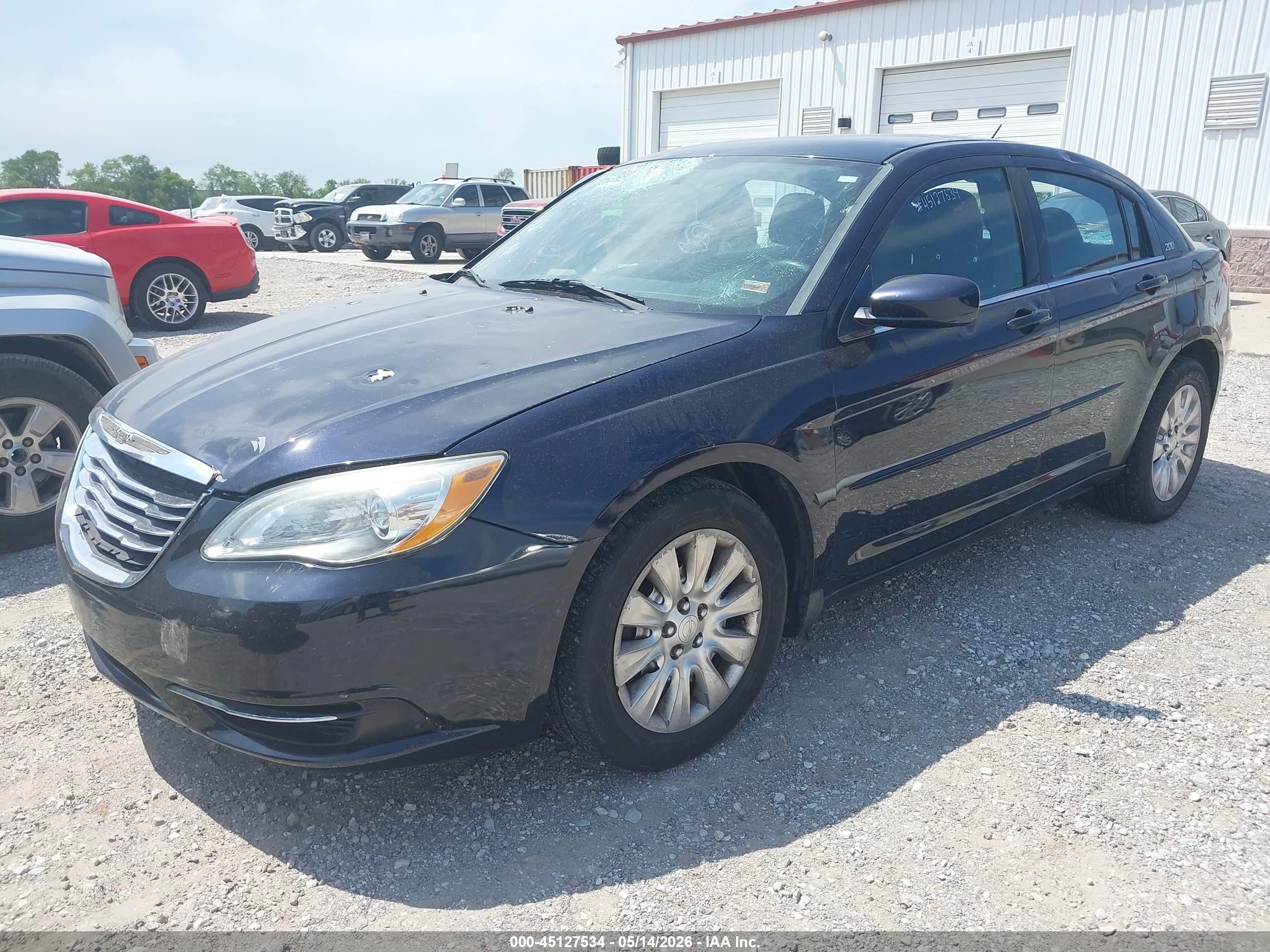 2012 Chrysler 200 Lx Синий vin: 1C3CCBAB4CN257237