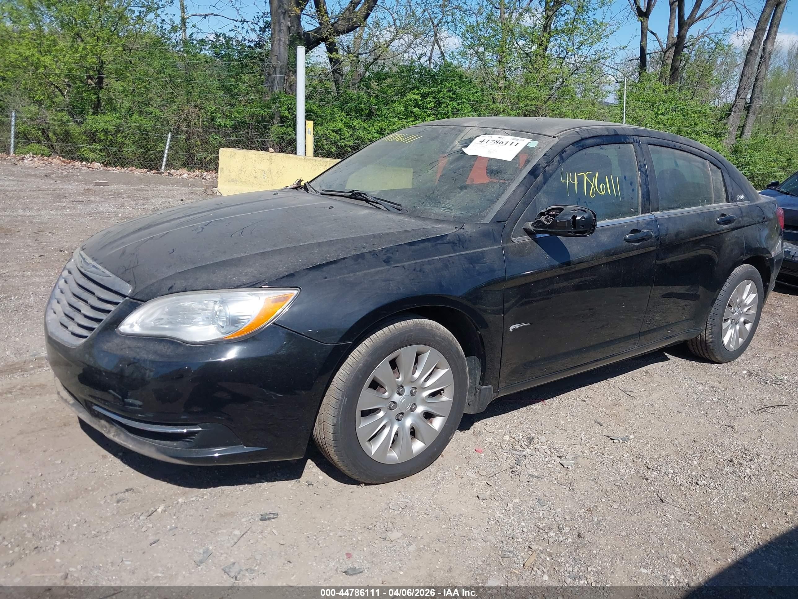 2012 Chrysler 200 Lx Black vin: 1C3CCBAB4CN292022