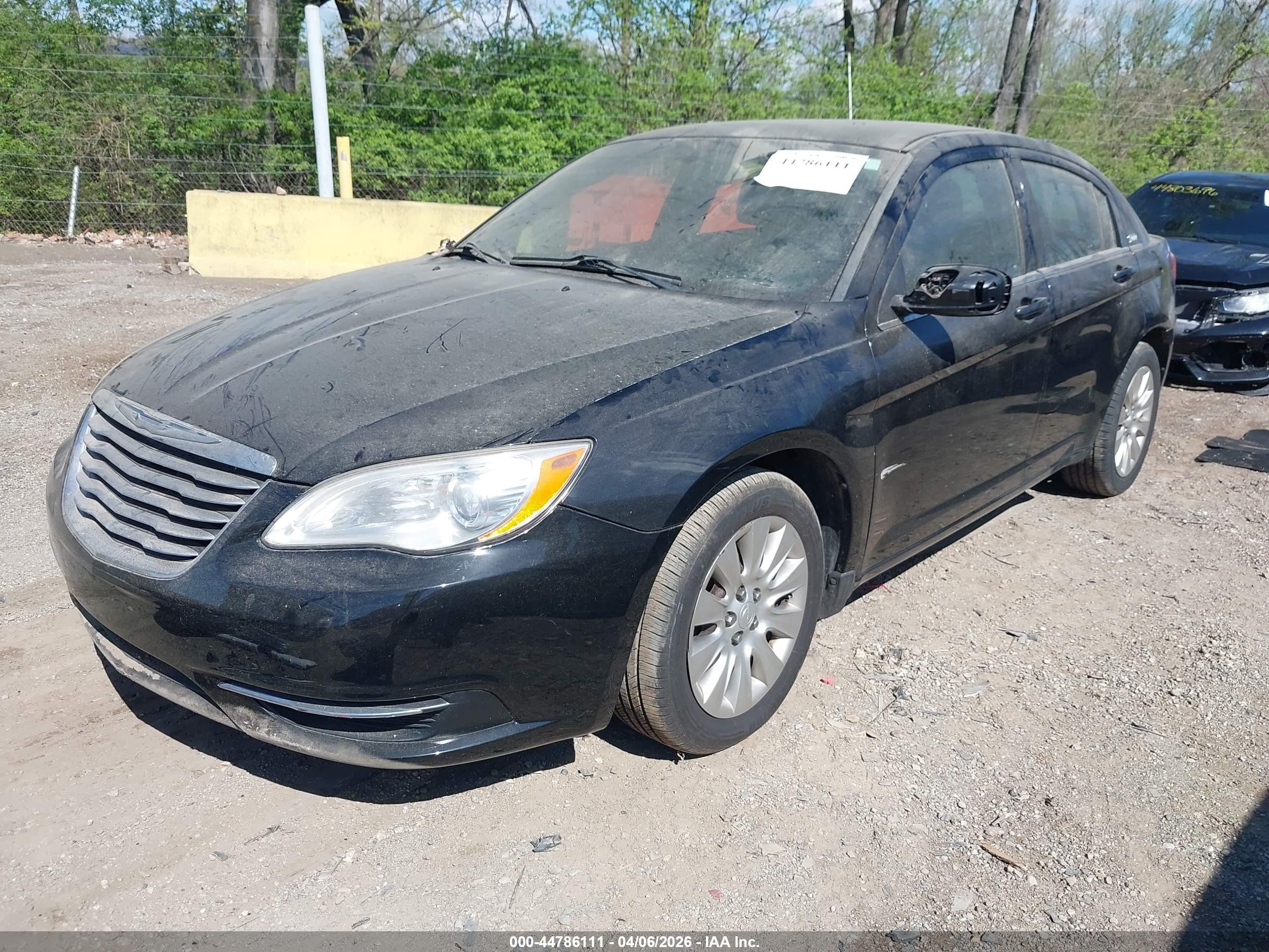 2012 Chrysler 200 Lx Black vin: 1C3CCBAB4CN292022