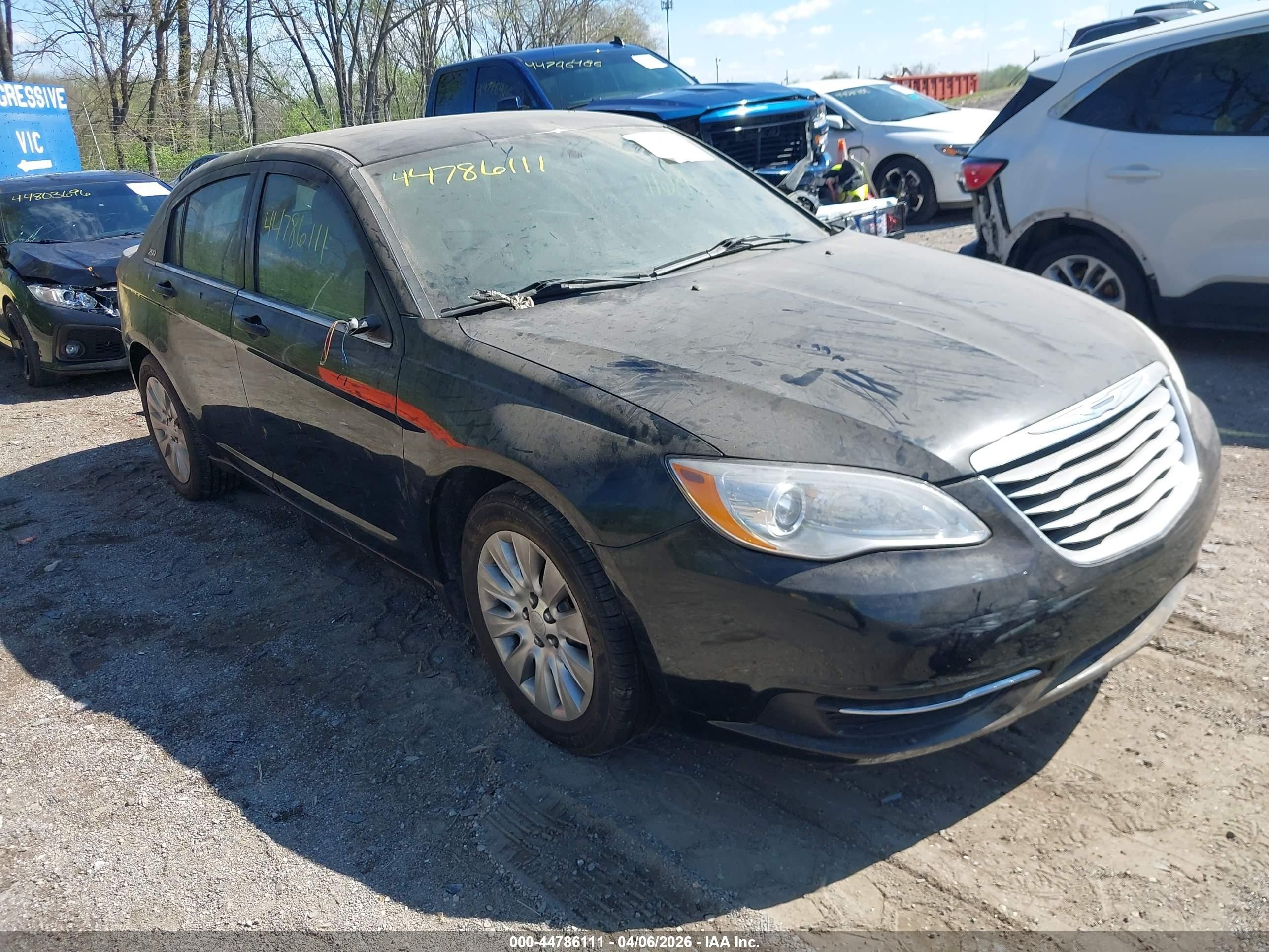2012 Chrysler 200 Lx Black vin: 1C3CCBAB4CN292022