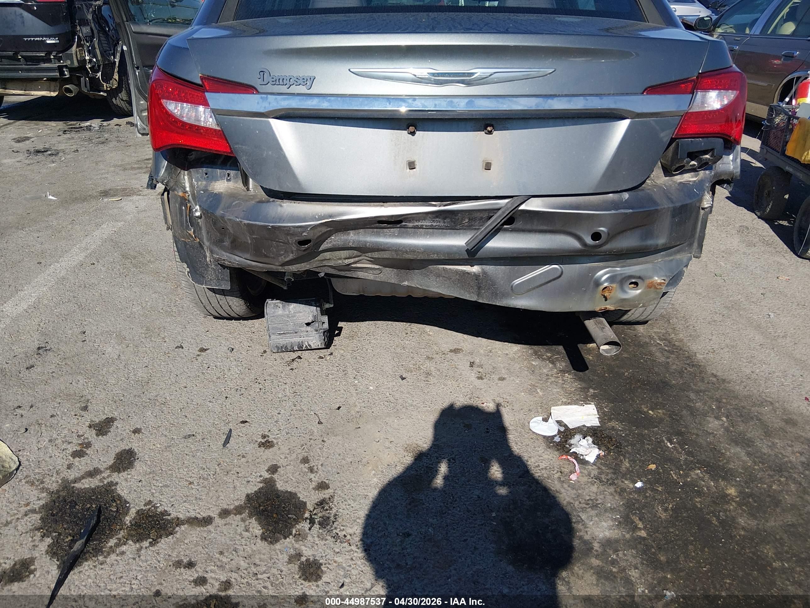 2013 Chrysler 200 Lx Gray vin: 1C3CCBAB4DN671118