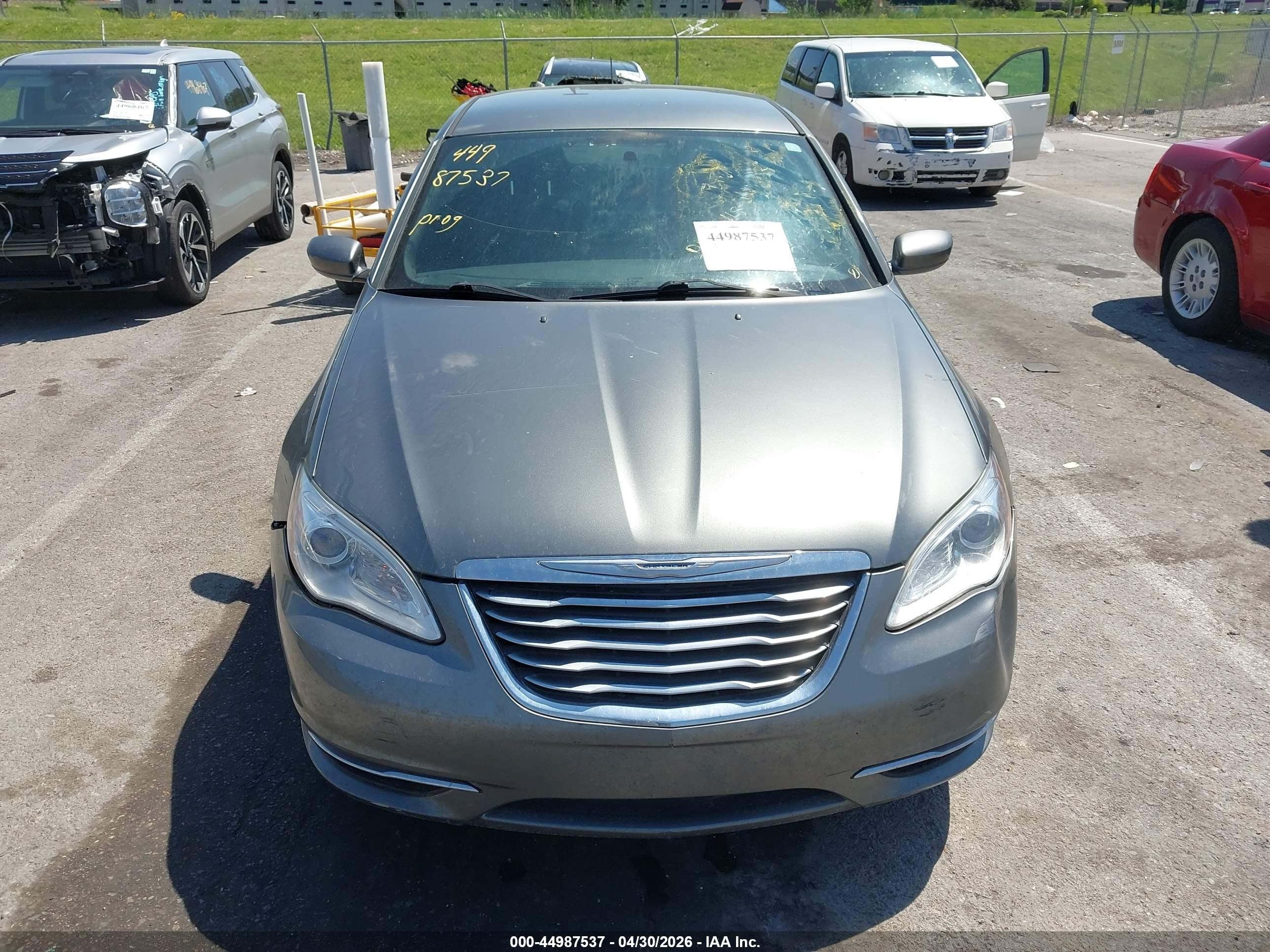 2013 Chrysler 200 Lx Gray vin: 1C3CCBAB4DN671118