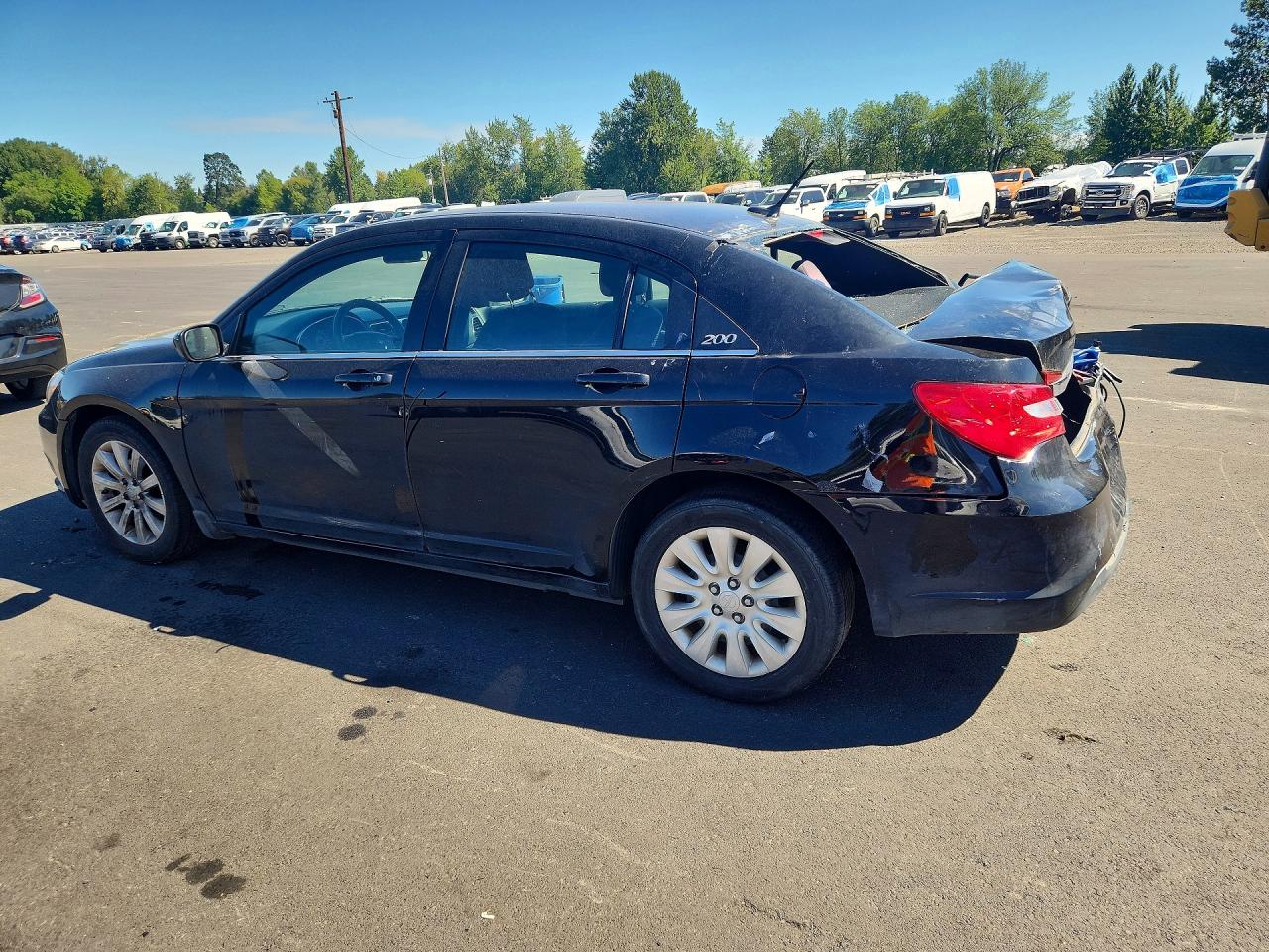 2013 Chrysler 200 Lx Black vin: 1C3CCBAB4DN733701
