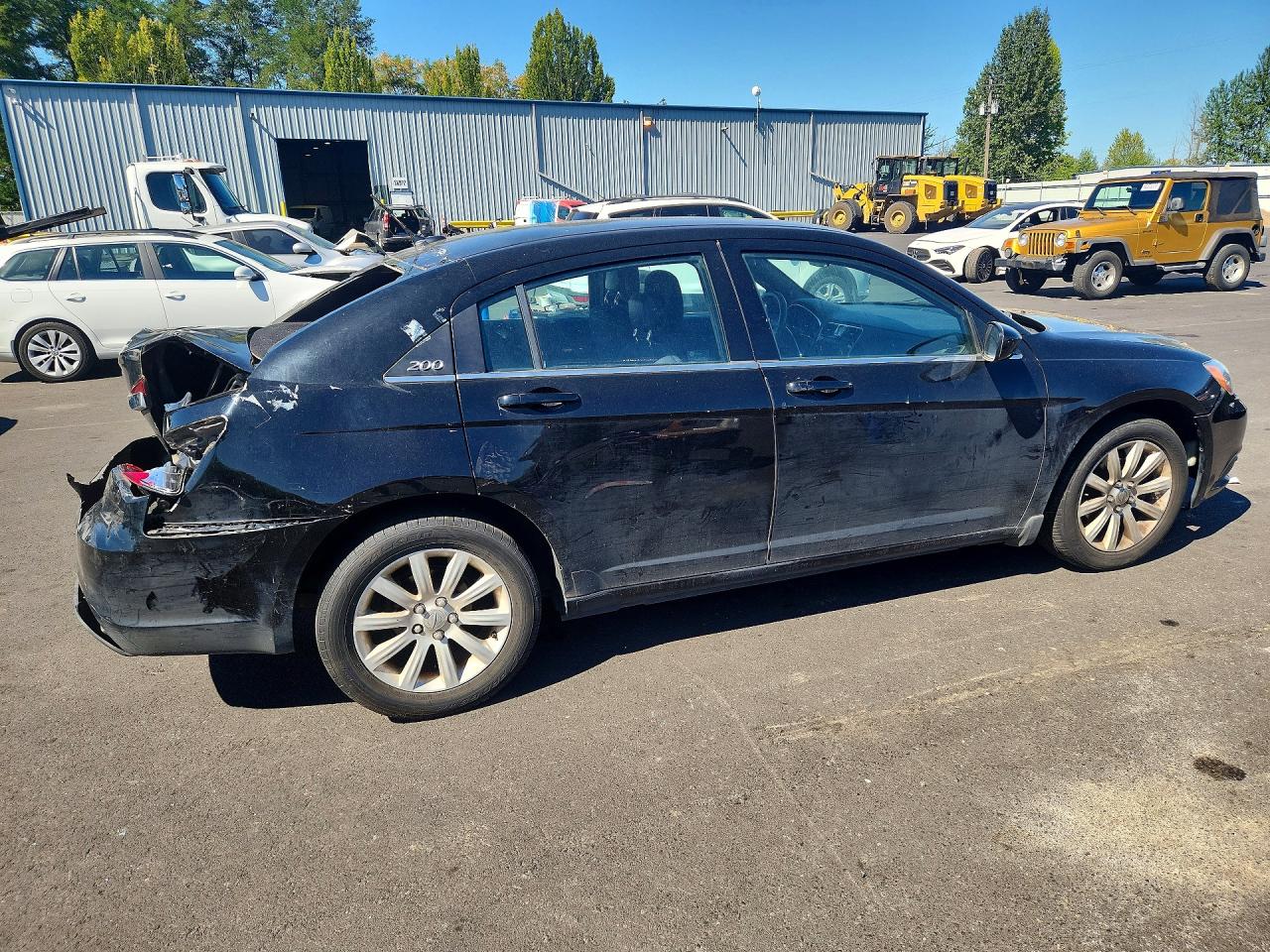 2013 Chrysler 200 Lx Black vin: 1C3CCBAB4DN733701