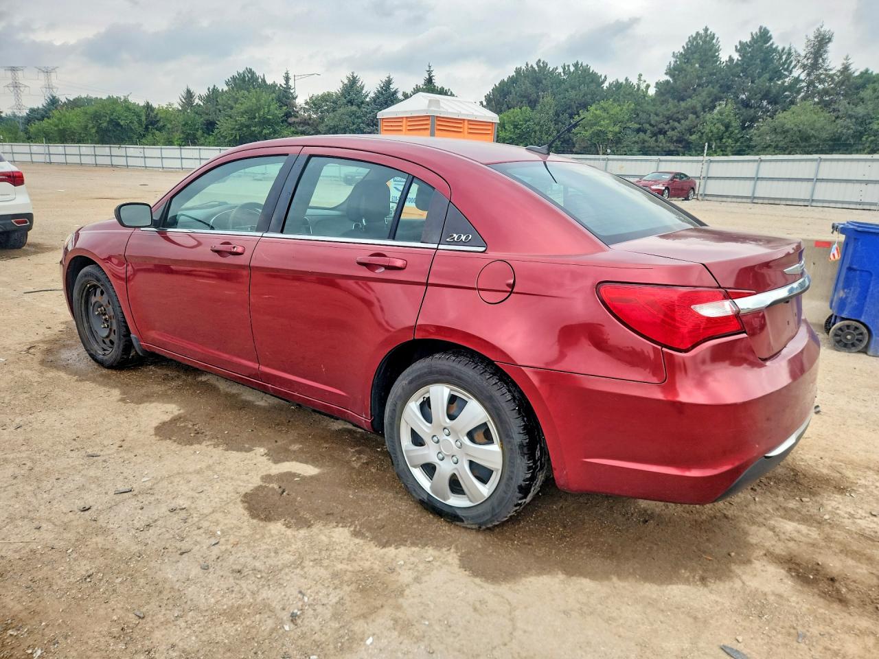 2014 Chrysler 200 Lx Red vin: 1C3CCBAB4EN122648