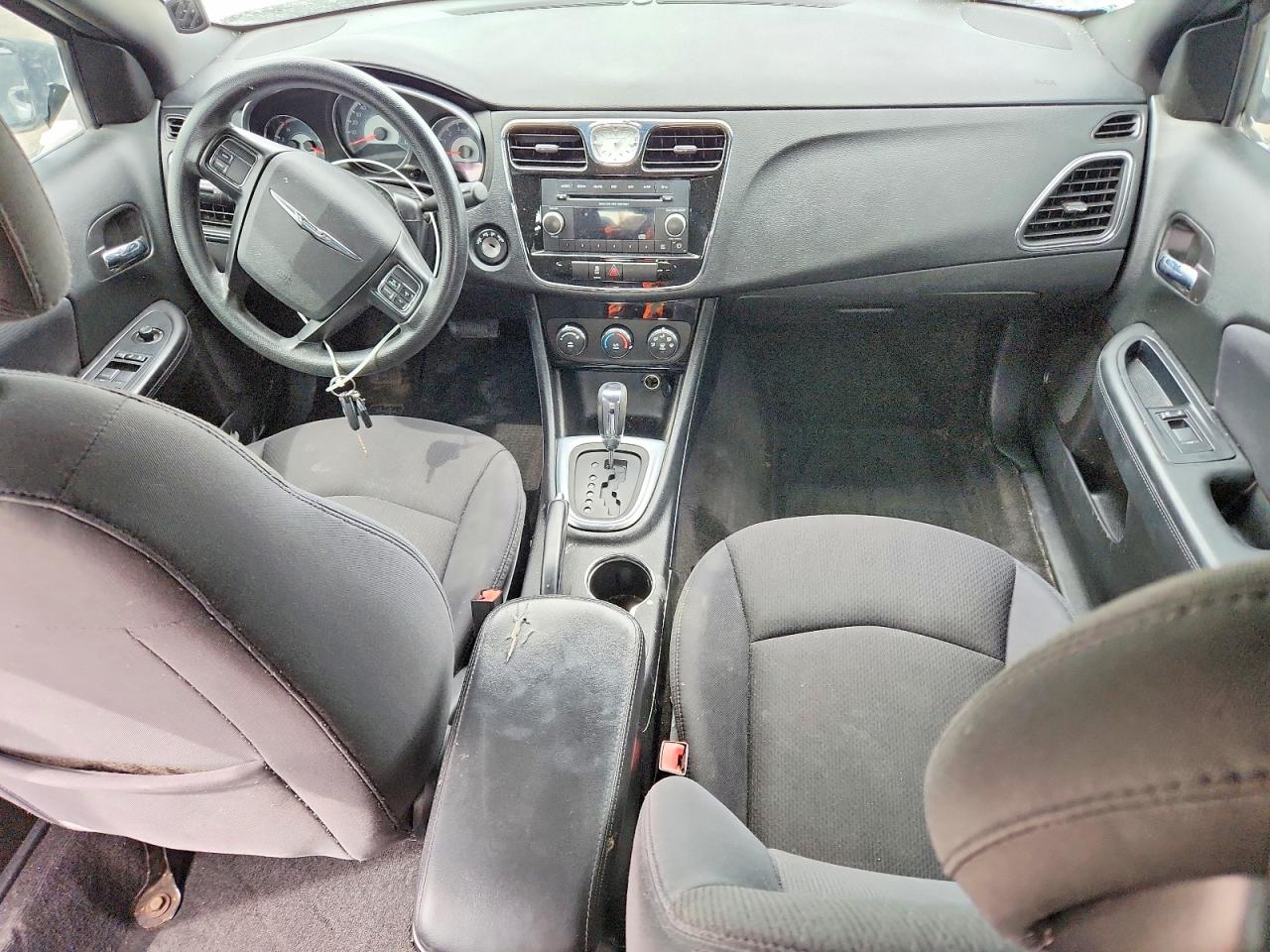 2014 Chrysler 200 Lx Black vin: 1C3CCBAB4EN208073