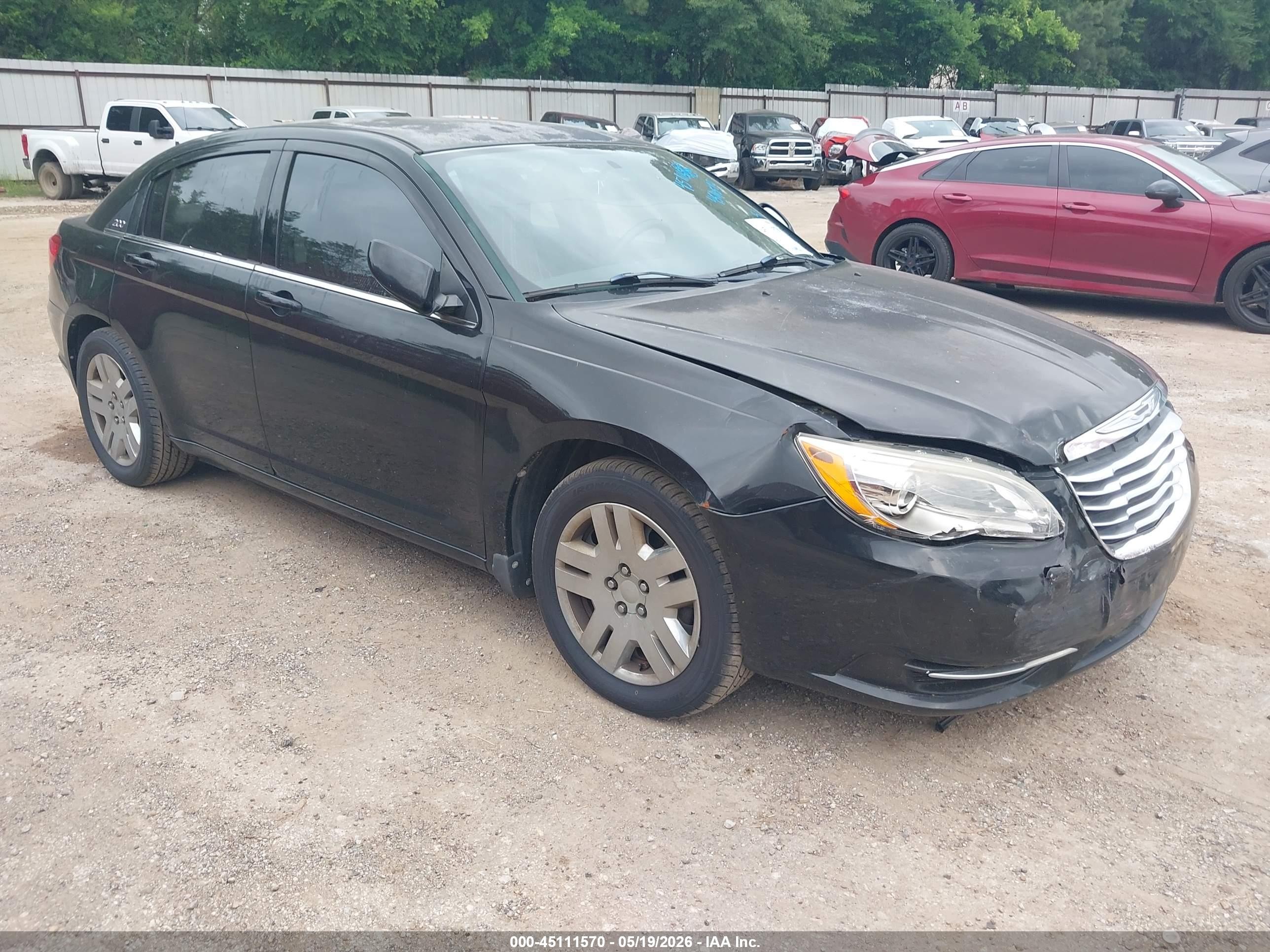 2012 Chrysler 200 Lx Black vin: 1C3CCBAB5CN105239