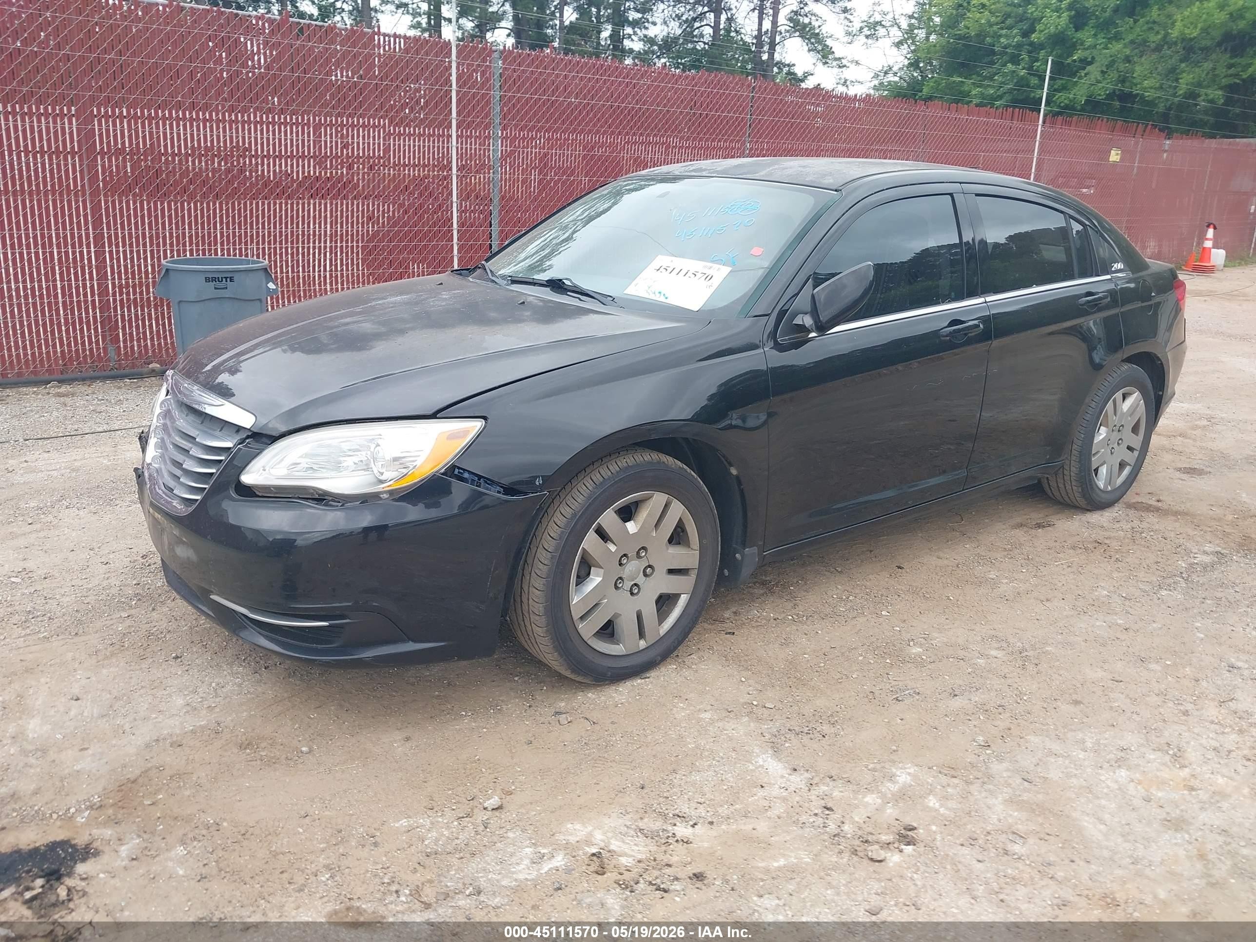 2012 Chrysler 200 Lx Черный vin: 1C3CCBAB5CN105239