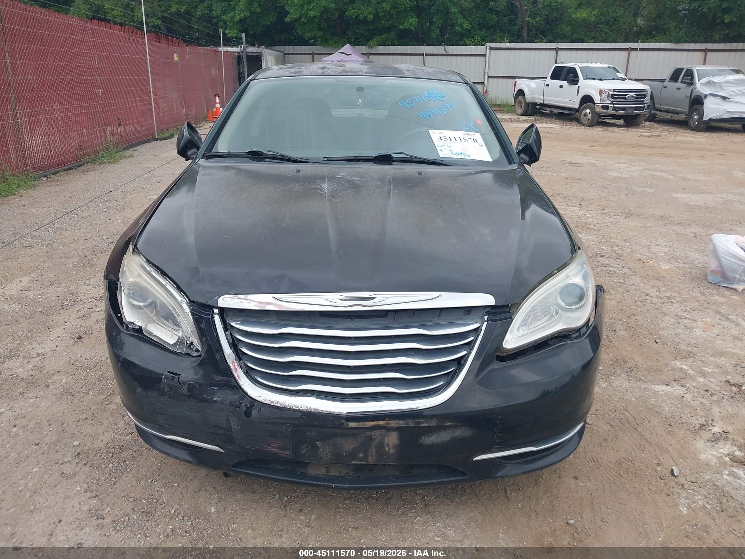 2012 Chrysler 200 Lx Черный vin: 1C3CCBAB5CN105239