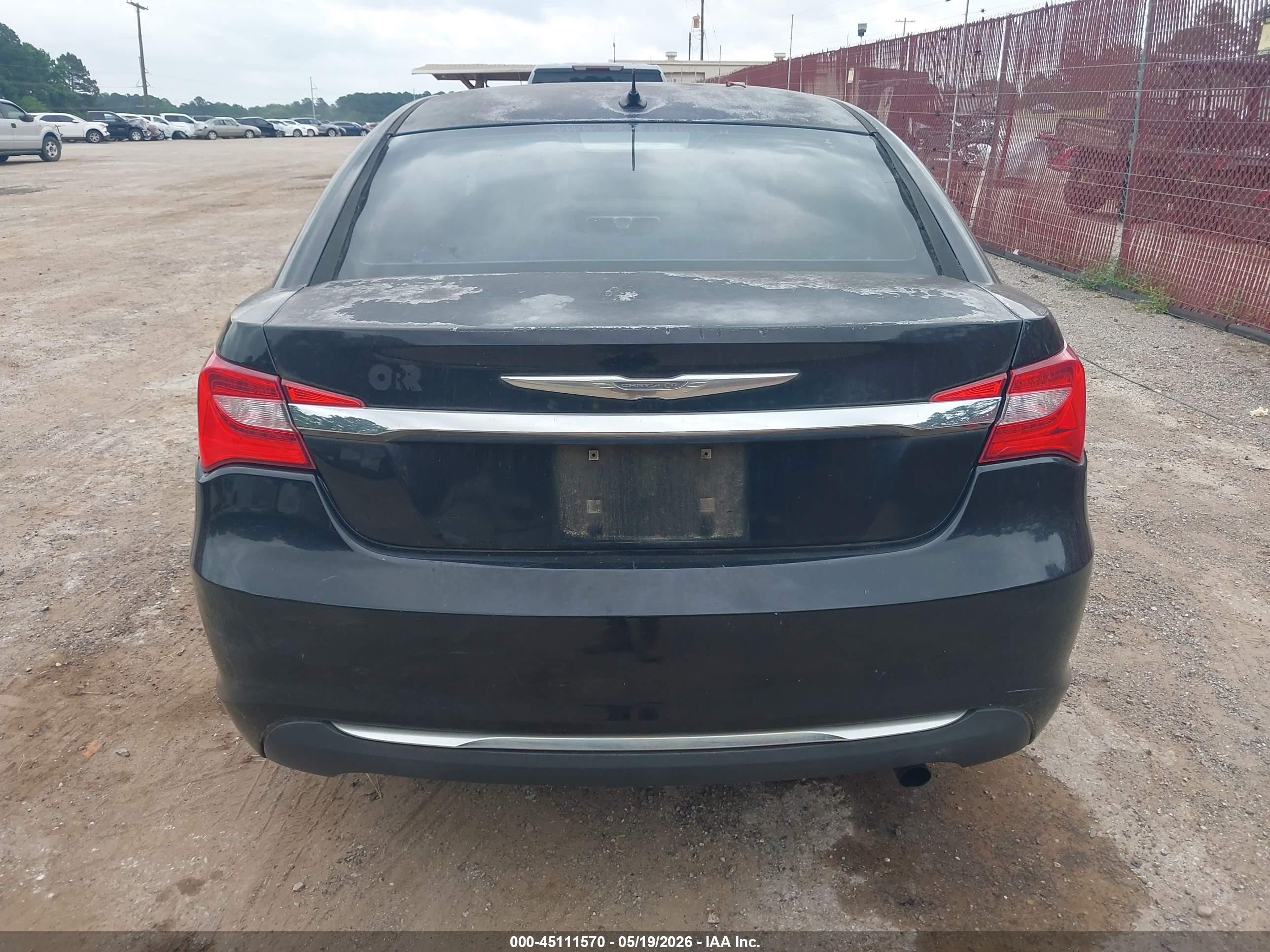2012 Chrysler 200 Lx Черный vin: 1C3CCBAB5CN105239