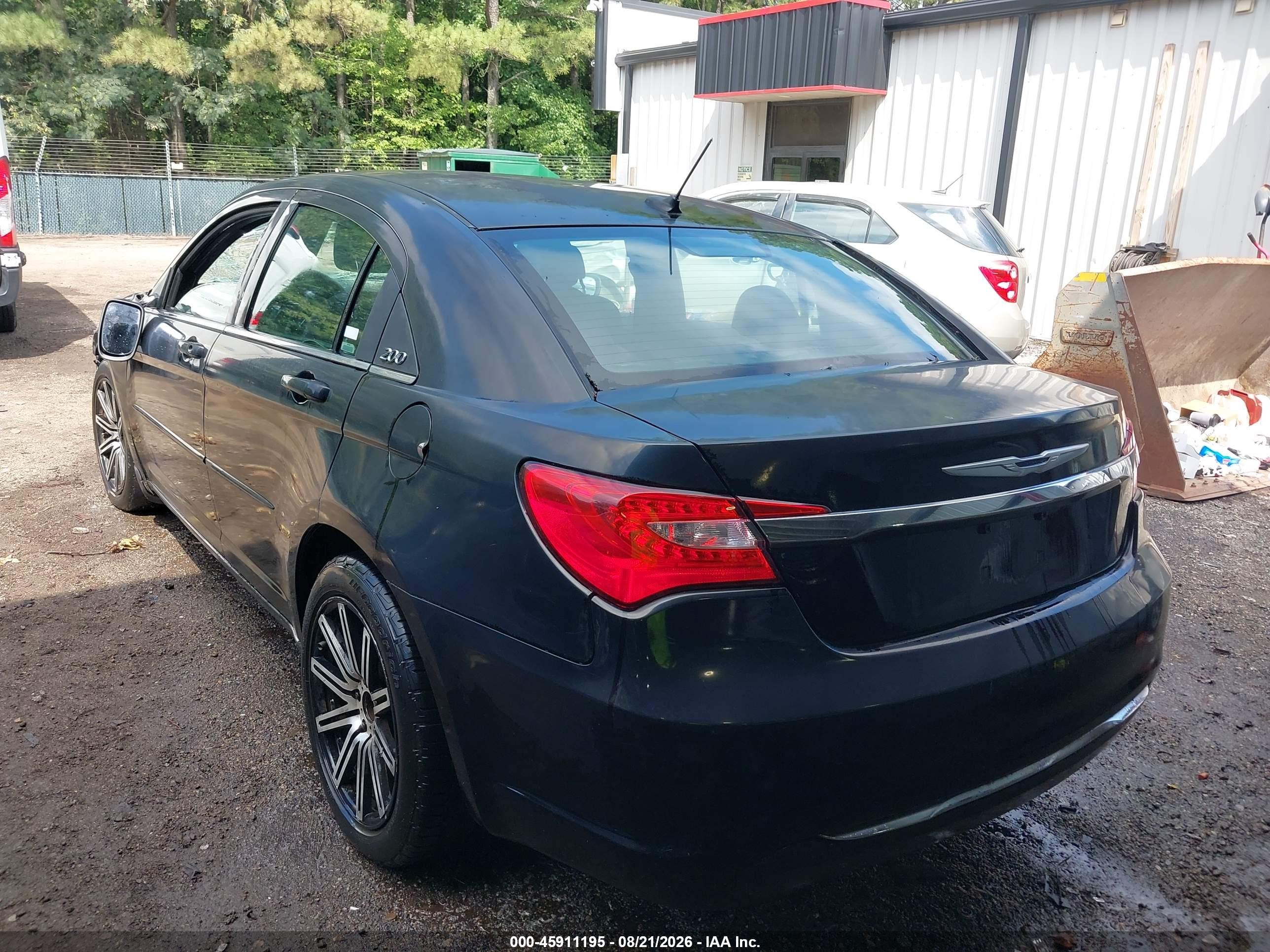 2012 Chrysler 200 Lx Black vin: 1C3CCBAB5CN208421