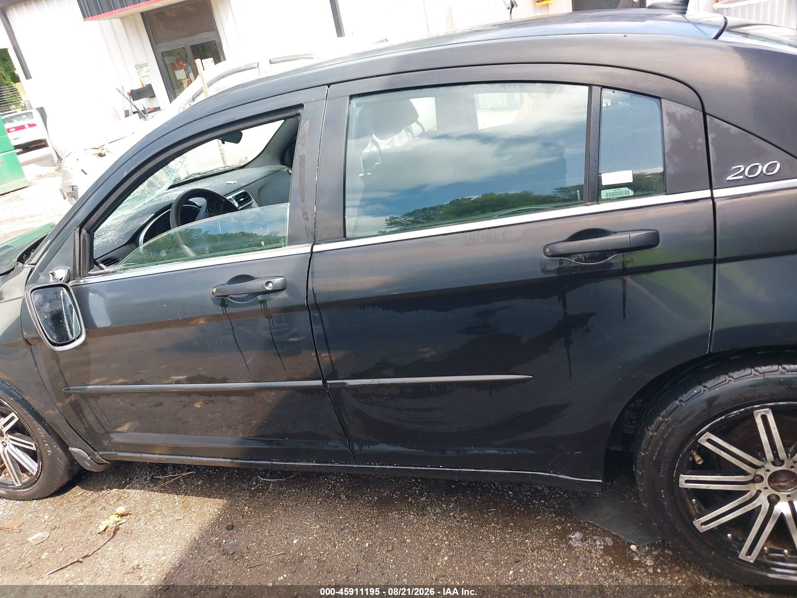 2012 Chrysler 200 Lx Black vin: 1C3CCBAB5CN208421