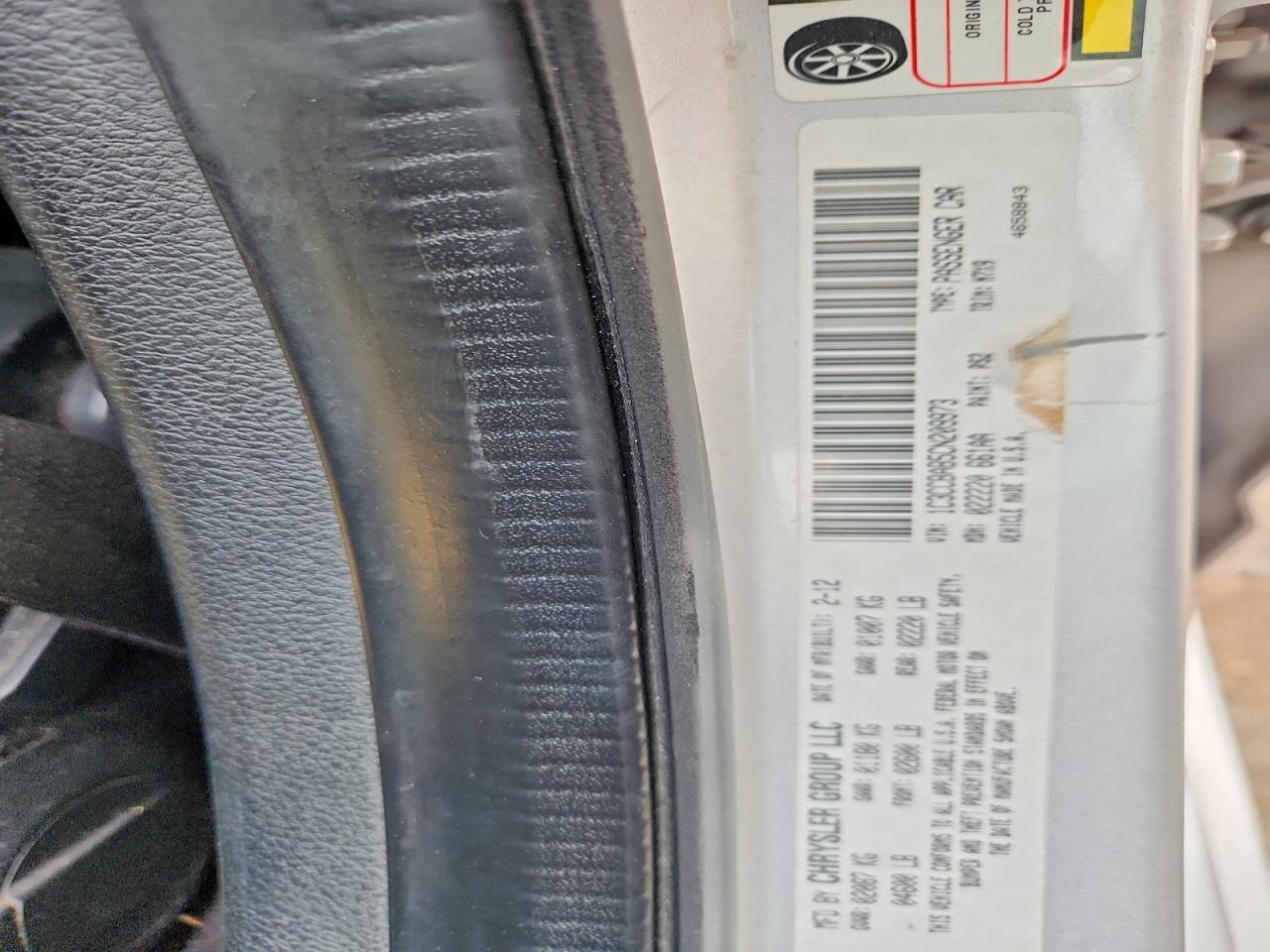 2012 Chrysler 200 Lx Silver vin: 1C3CCBAB5CN209973