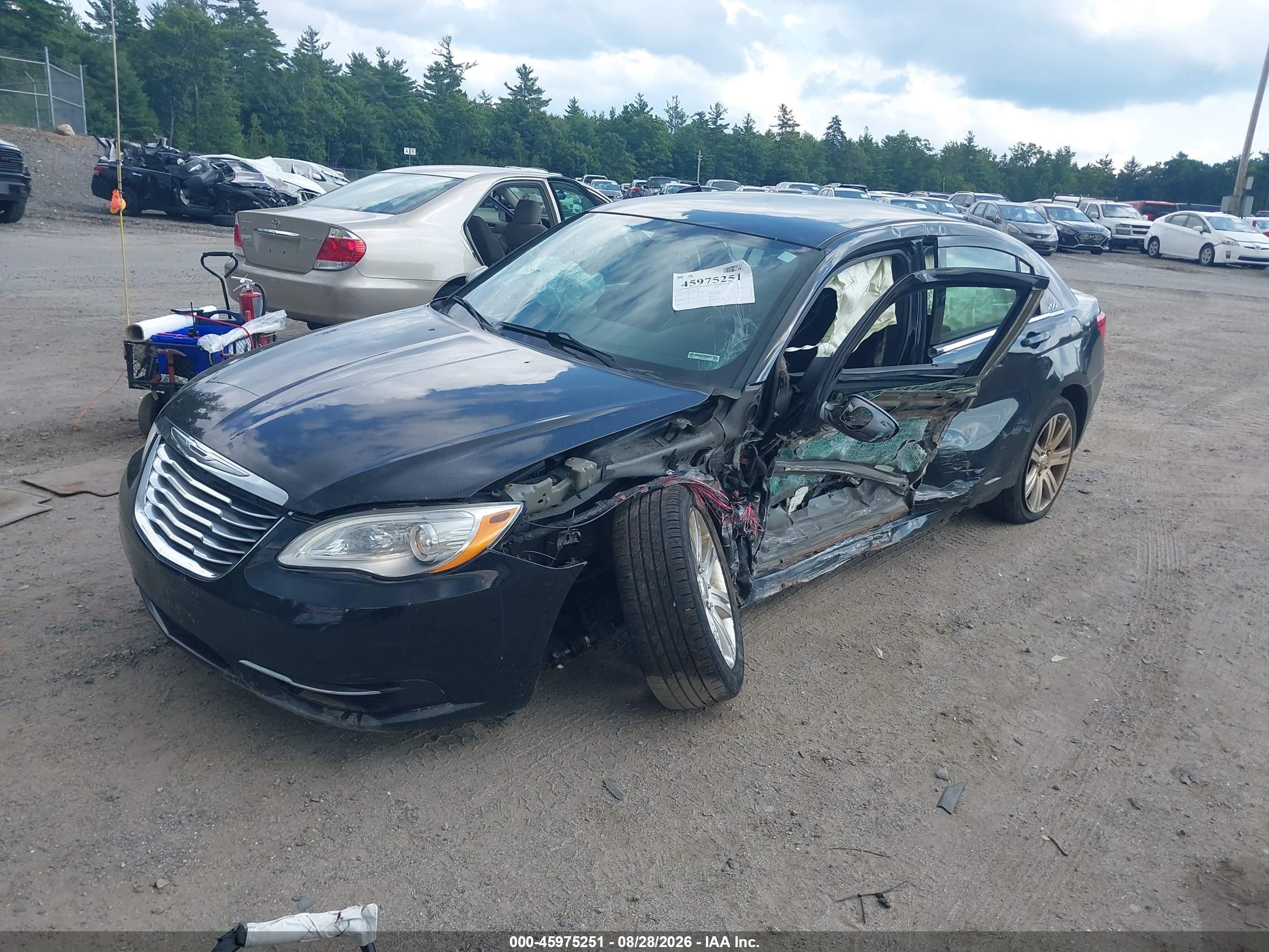 2013 Chrysler 200 Lx Black vin: 1C3CCBAB5DN639813