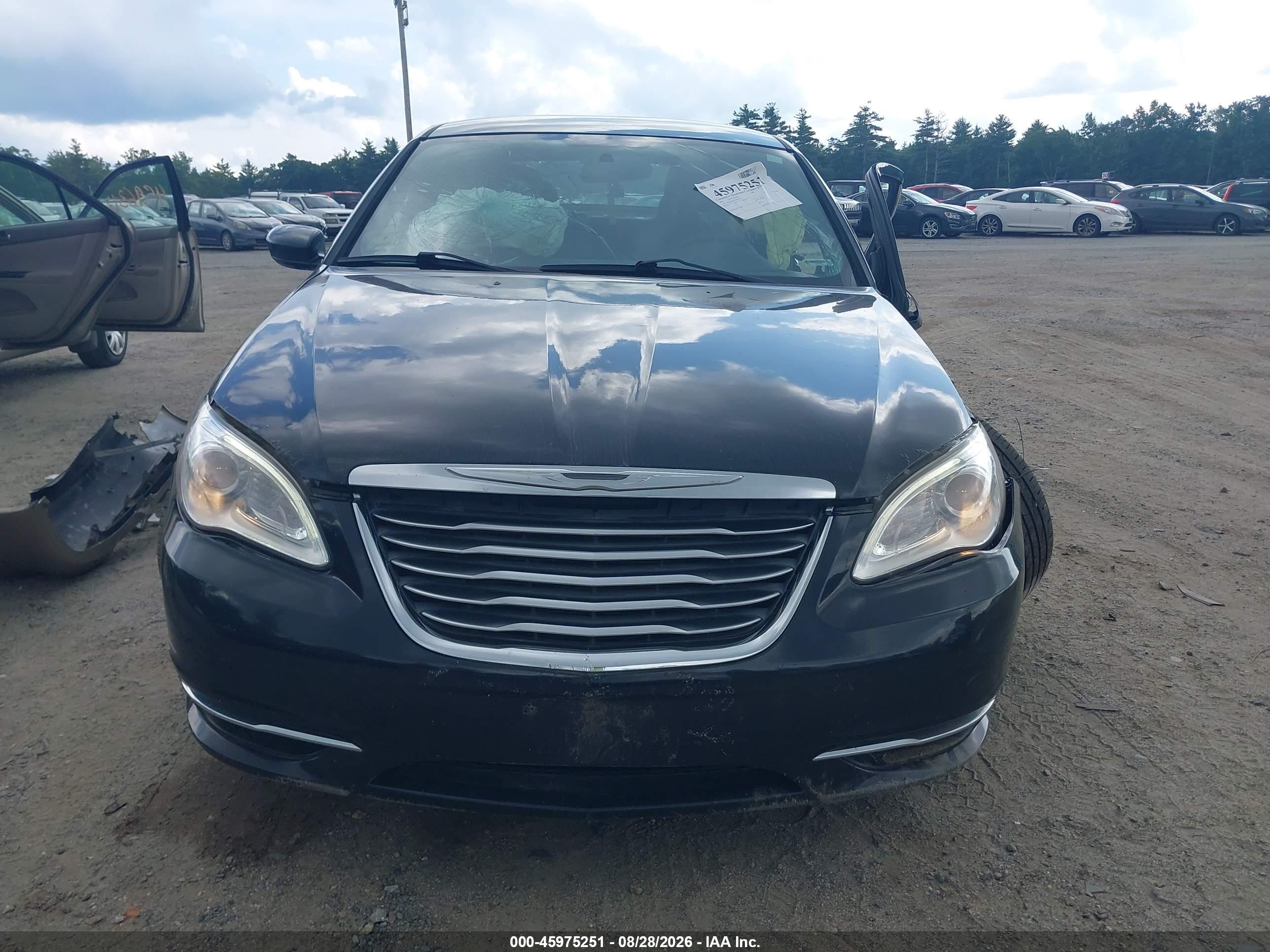 2013 Chrysler 200 Lx Black vin: 1C3CCBAB5DN639813