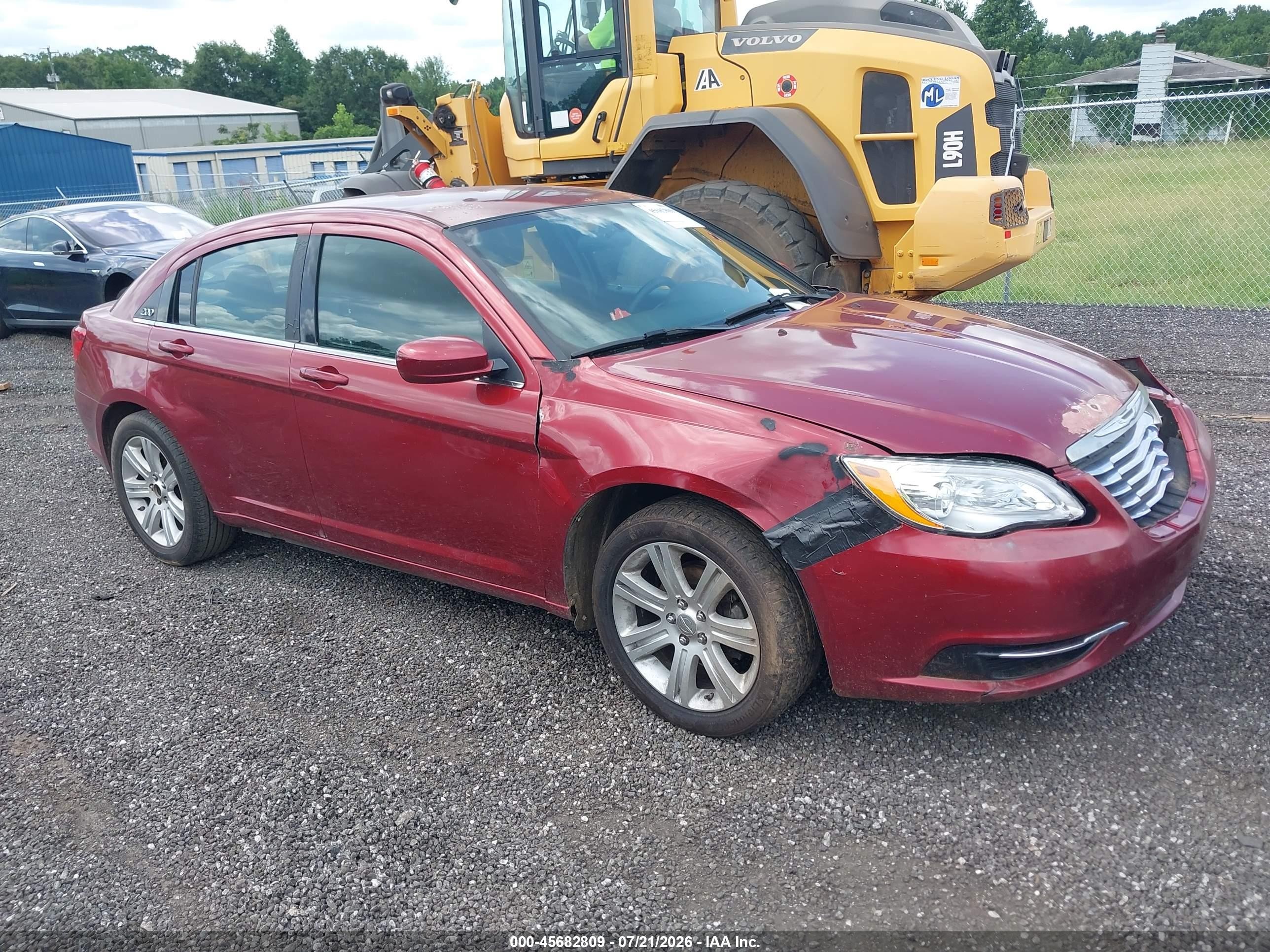 2013 Chrysler 200 Lx Бордовый vin: 1C3CCBAB5DN763936