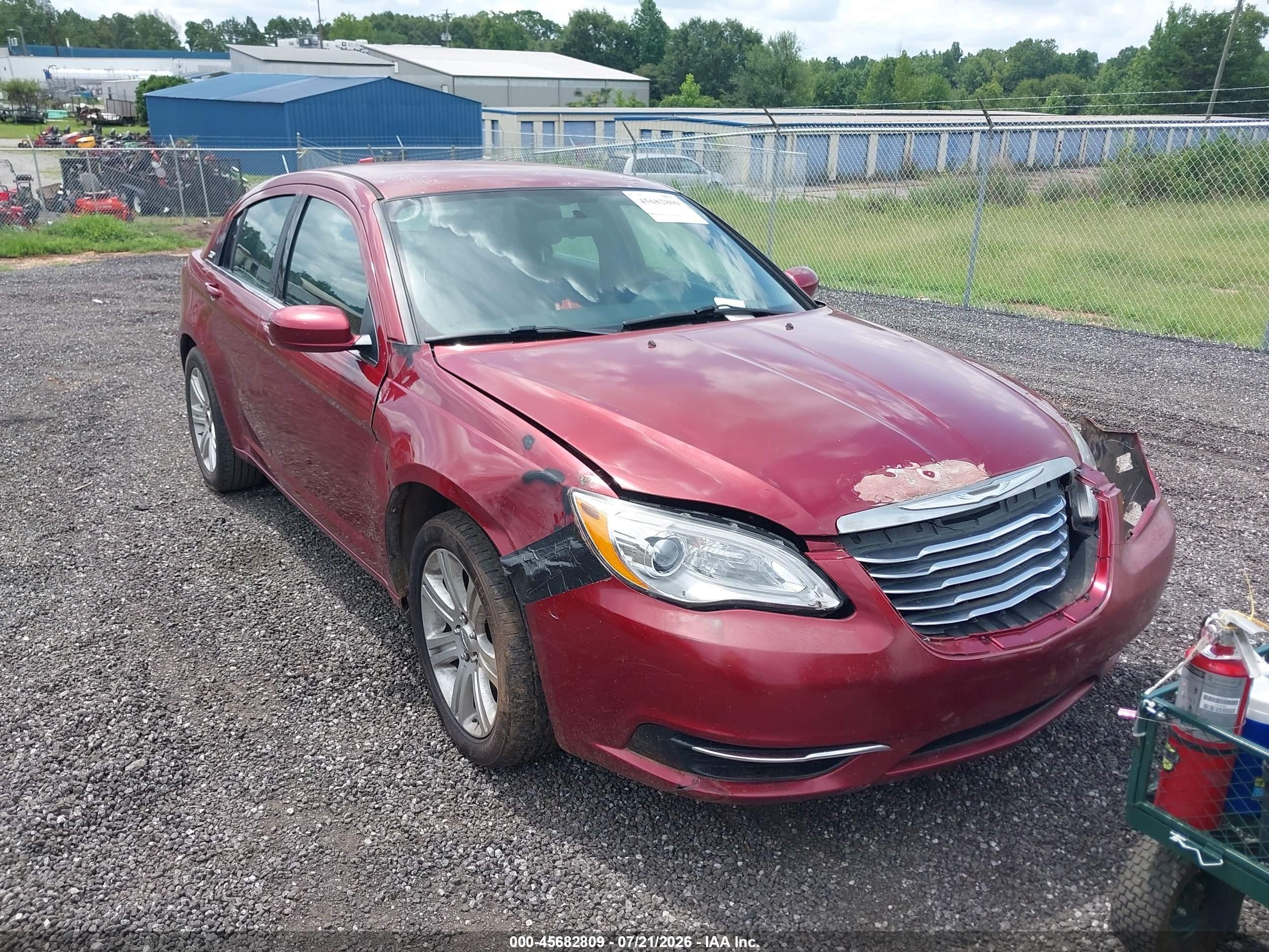 2013 Chrysler 200 Lx Burgundy vin: 1C3CCBAB5DN763936
