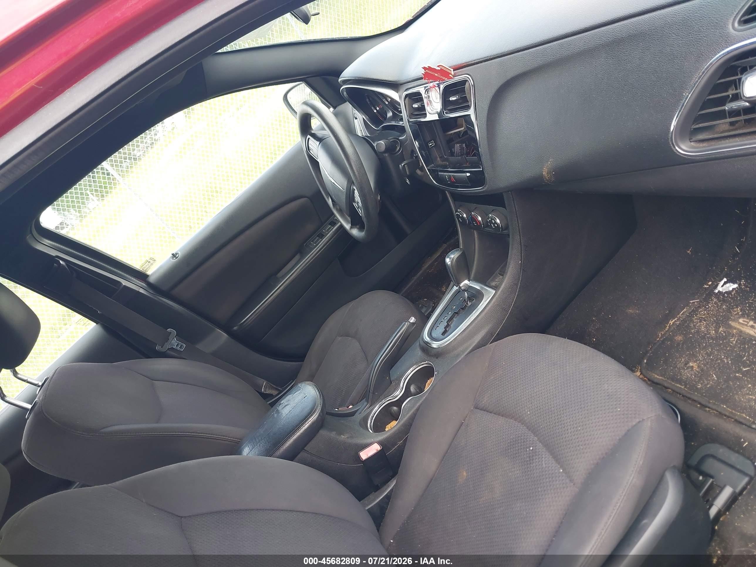 2013 Chrysler 200 Lx Burgundy vin: 1C3CCBAB5DN763936