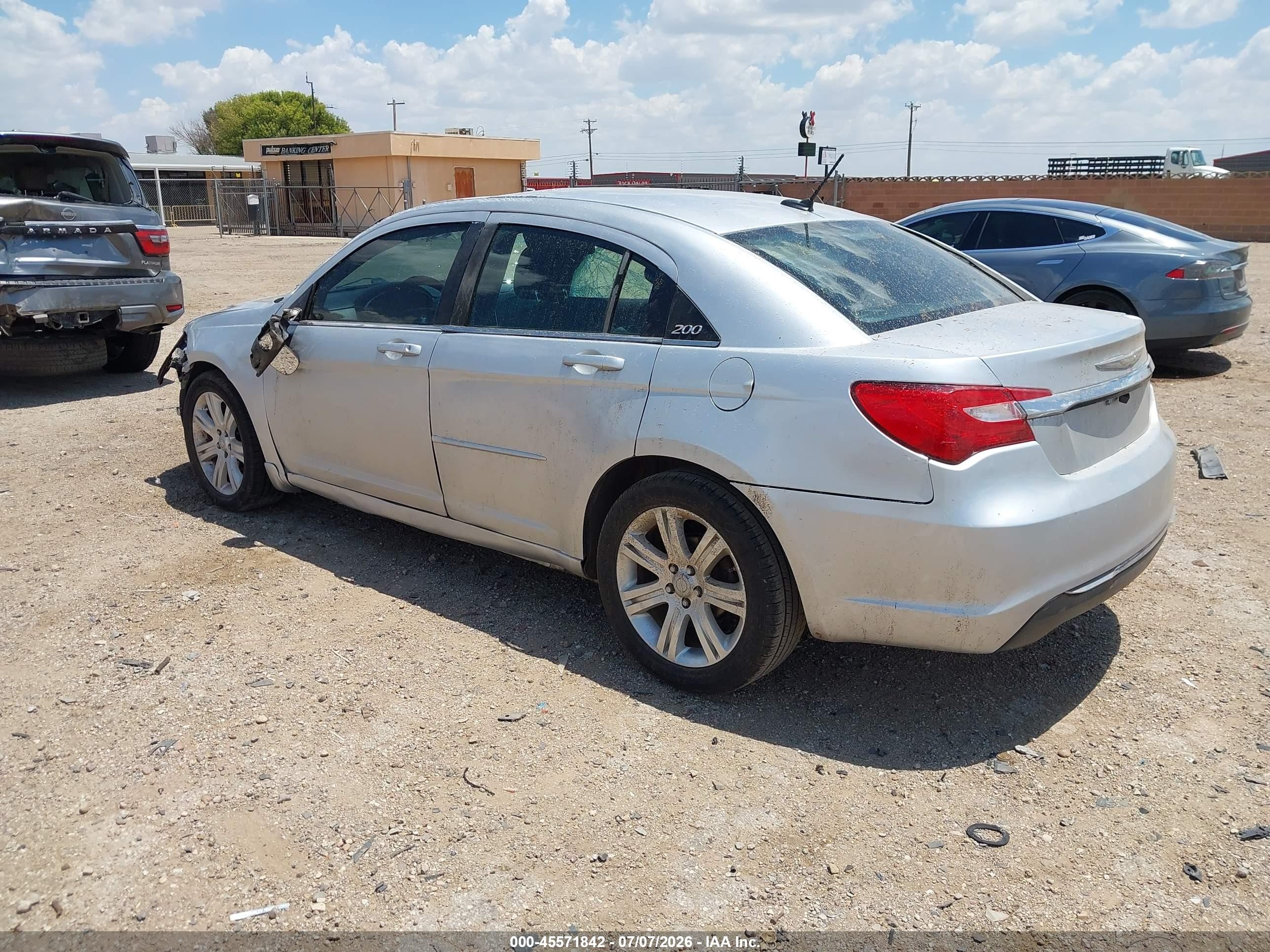 2012 Chrysler 200 Lx Серебряный vin: 1C3CCBAB6CN317373