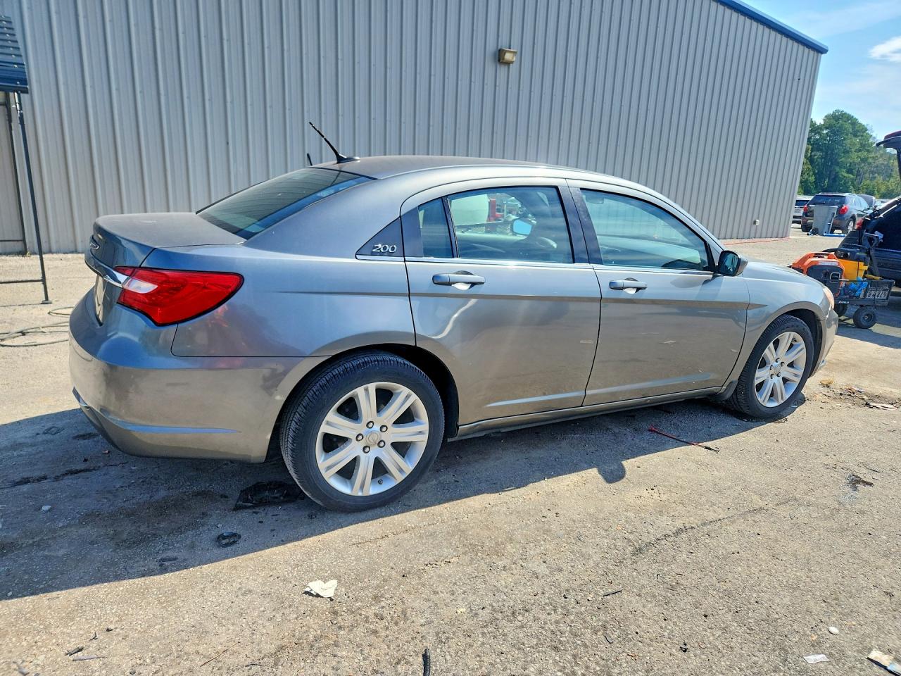 2012 Chrysler 200 Lx Gray vin: 1C3CCBAB6CN318300