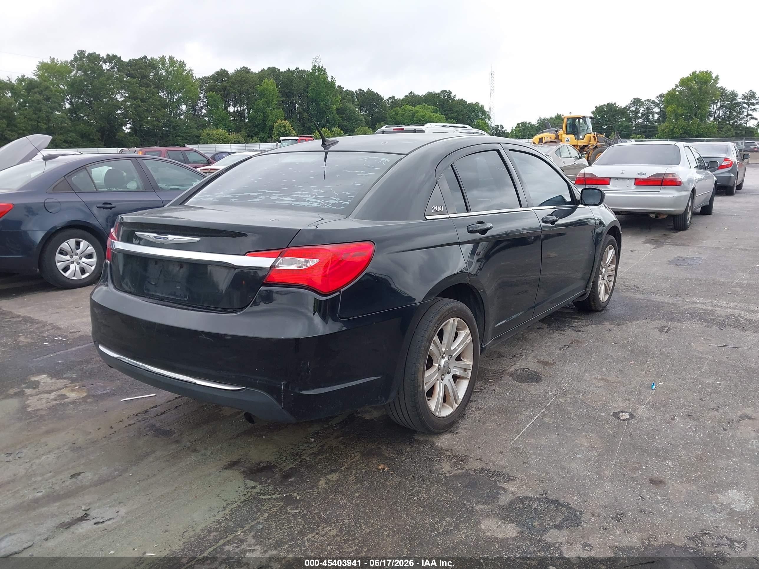 2013 Chrysler 200 Lx Black vin: 1C3CCBAB6DN764769